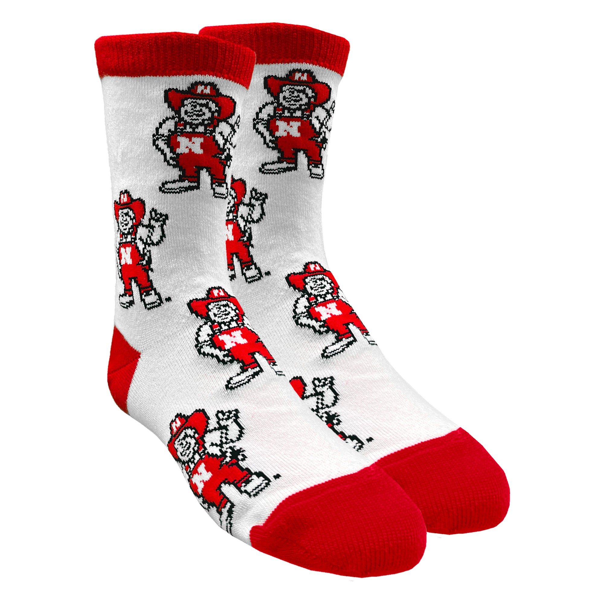 Herbie Pattern Socks - Nebraska Cornhuskers