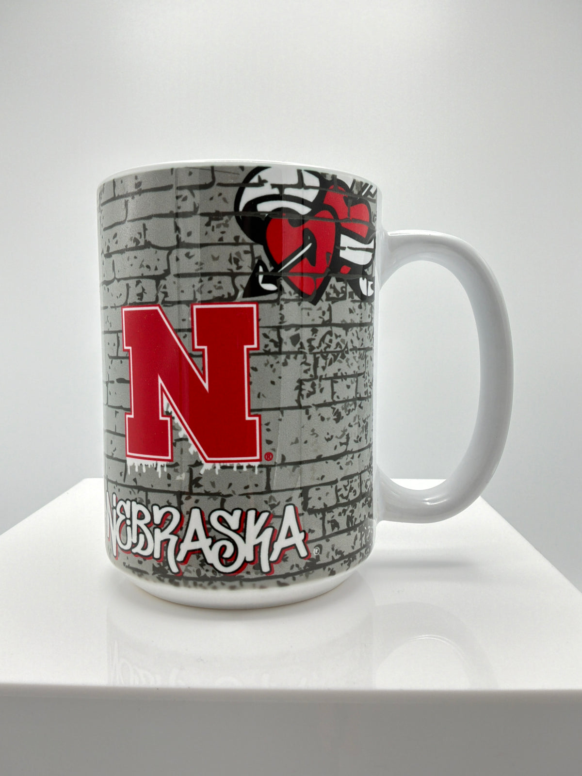 Graffiti Huskers Mug