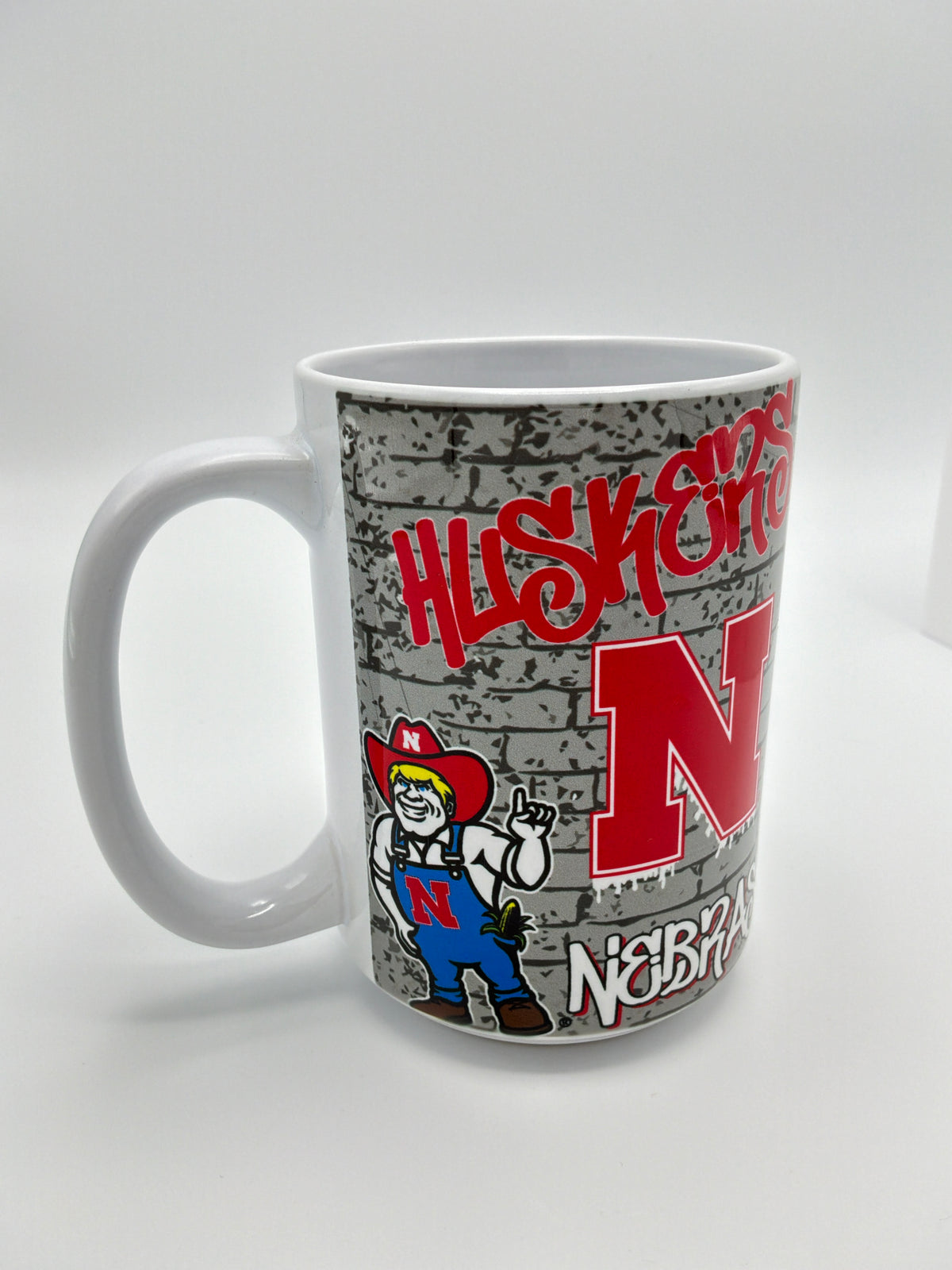 Graffiti Huskers Mug