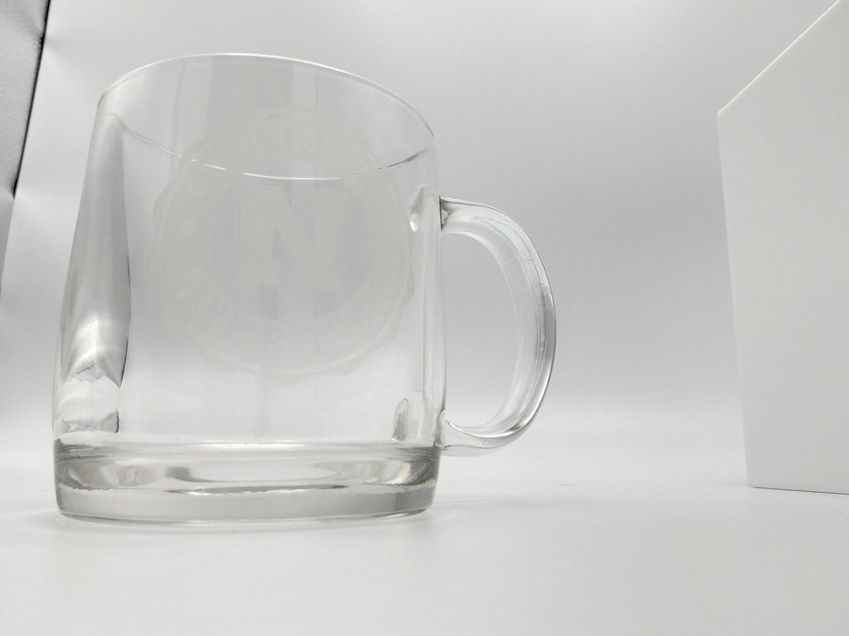 Etched Glass Coffee Mug University of Nebraska