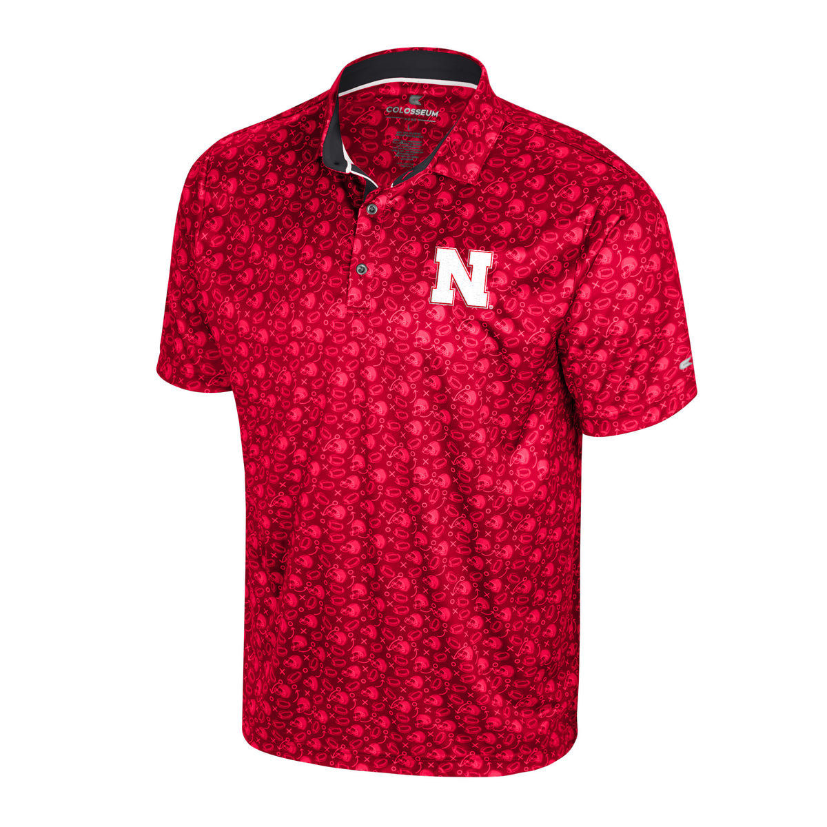 Football Game Polo in Red - Nebraska Cornhuskers