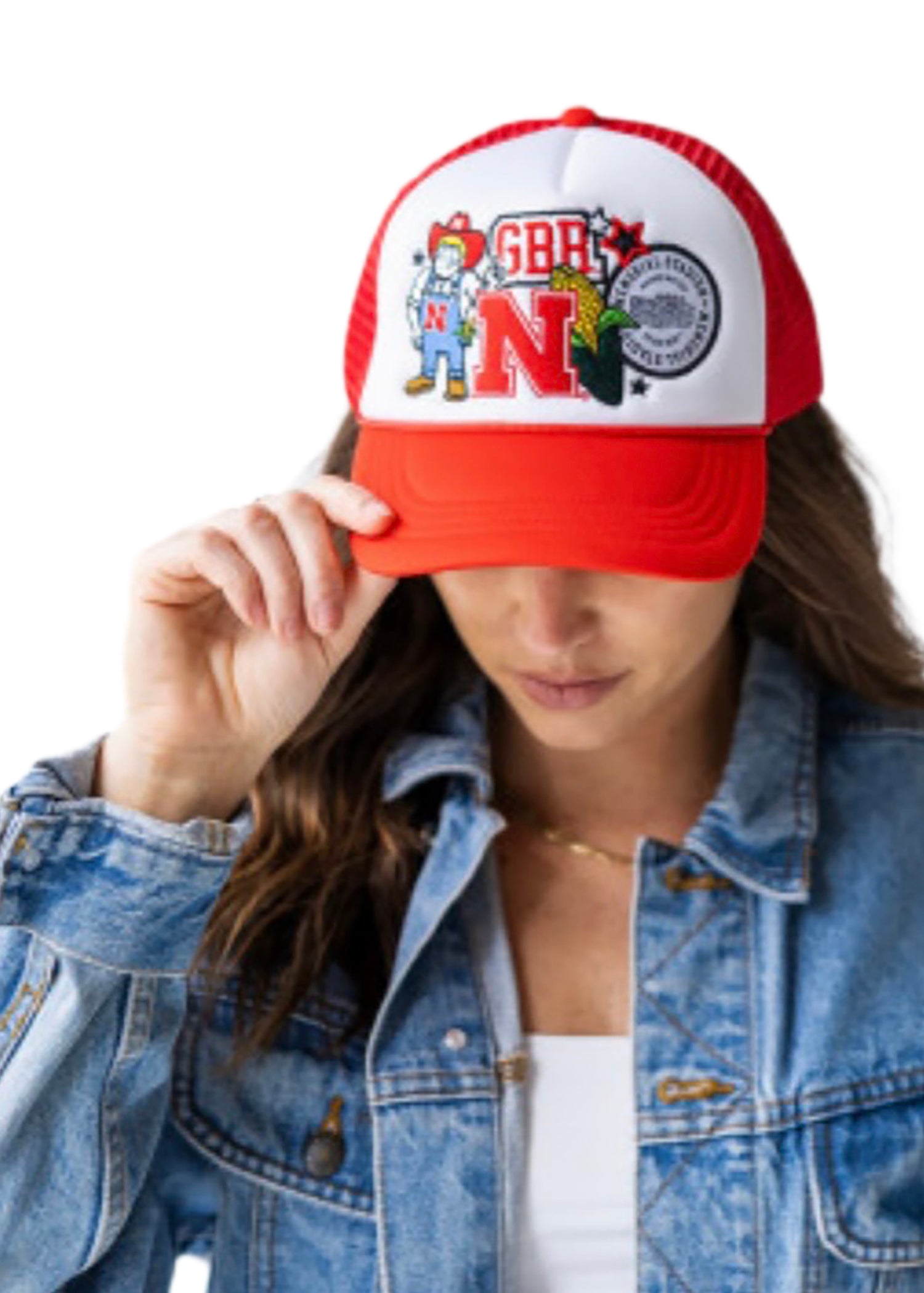 Nebraska Huskers Retro Patch Trucker Hat