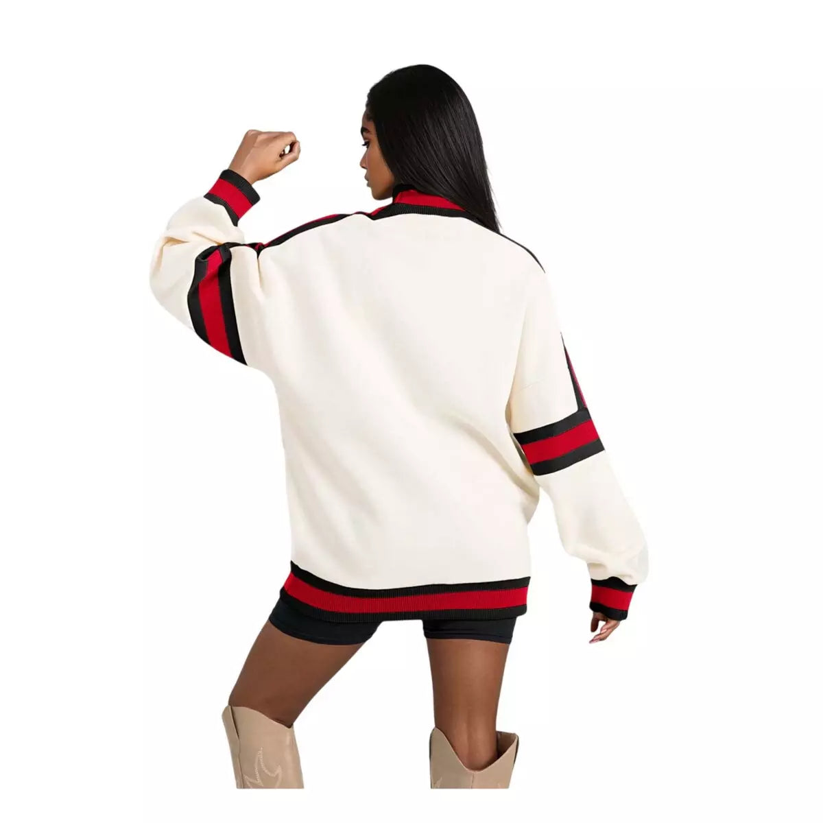 Gameday Couture Women's Nebraska Cornhuskers Vivid Knit Crew