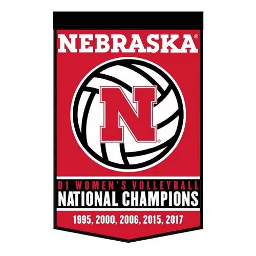 Wincraft Nebraska Cornhuskers Volleyball 24x38 Banner