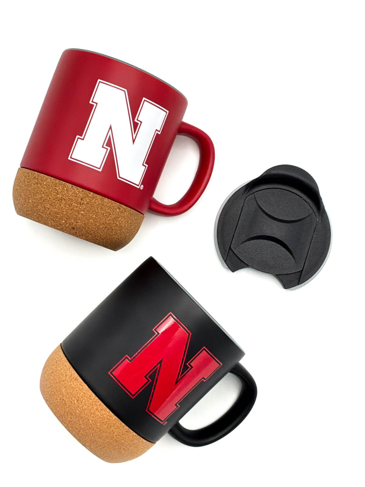 Nebraska Huskers Travel Ceramic Cork Mug