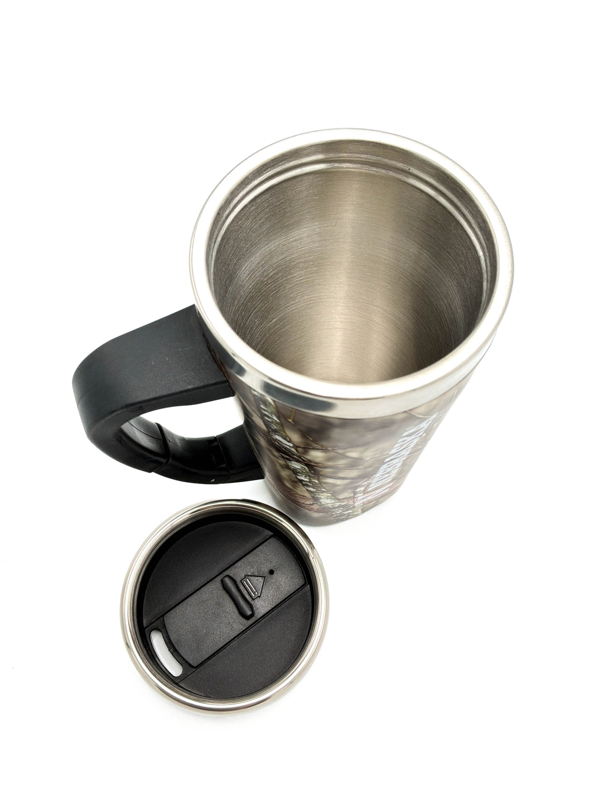 Camouflage Carabiner Travel Mug Insulated Coffee Cup Nebraska Cornhuskers
