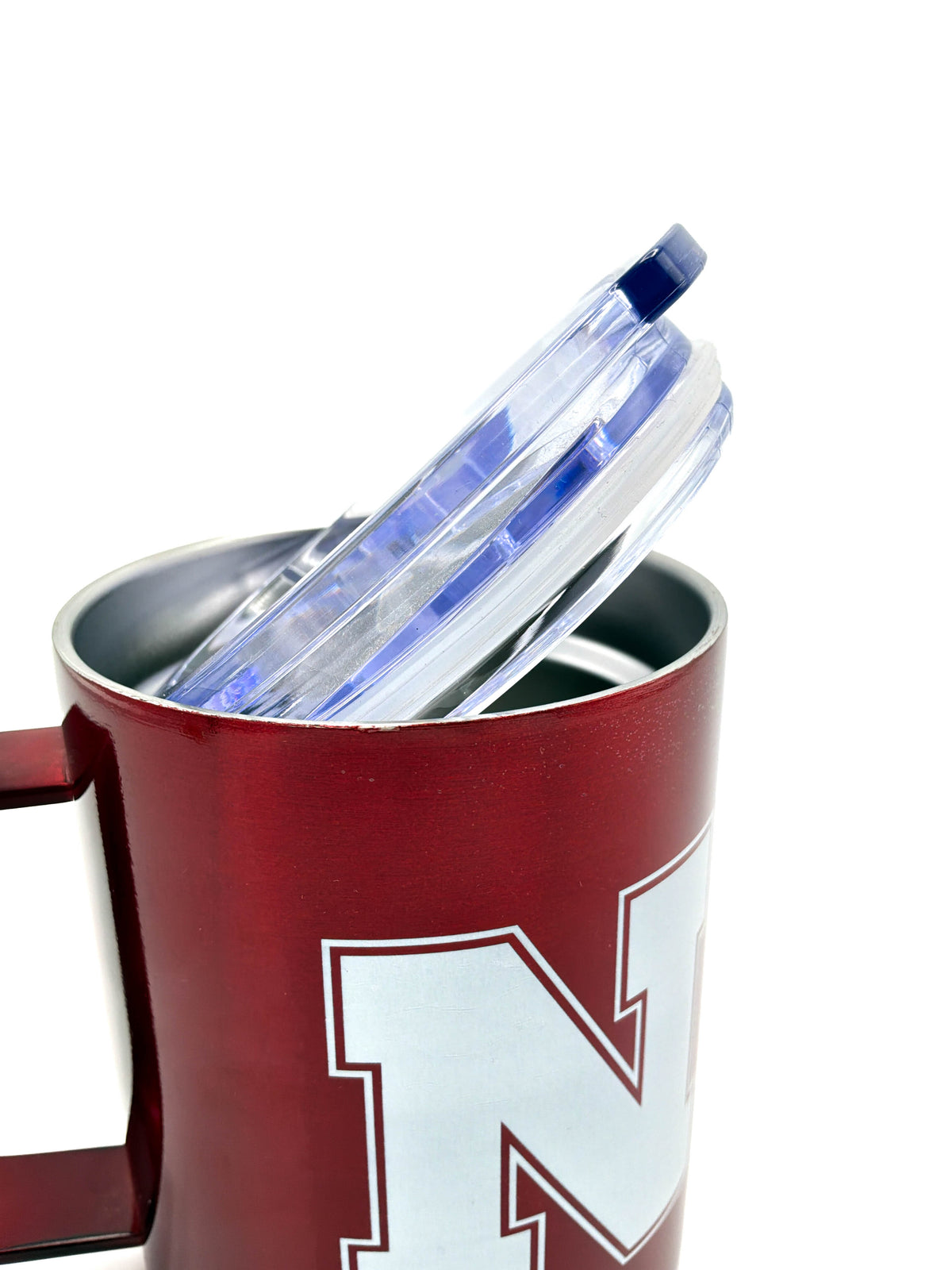 Letterman Travel Tumbler Mug NU Red Nebraska Cornhuskers