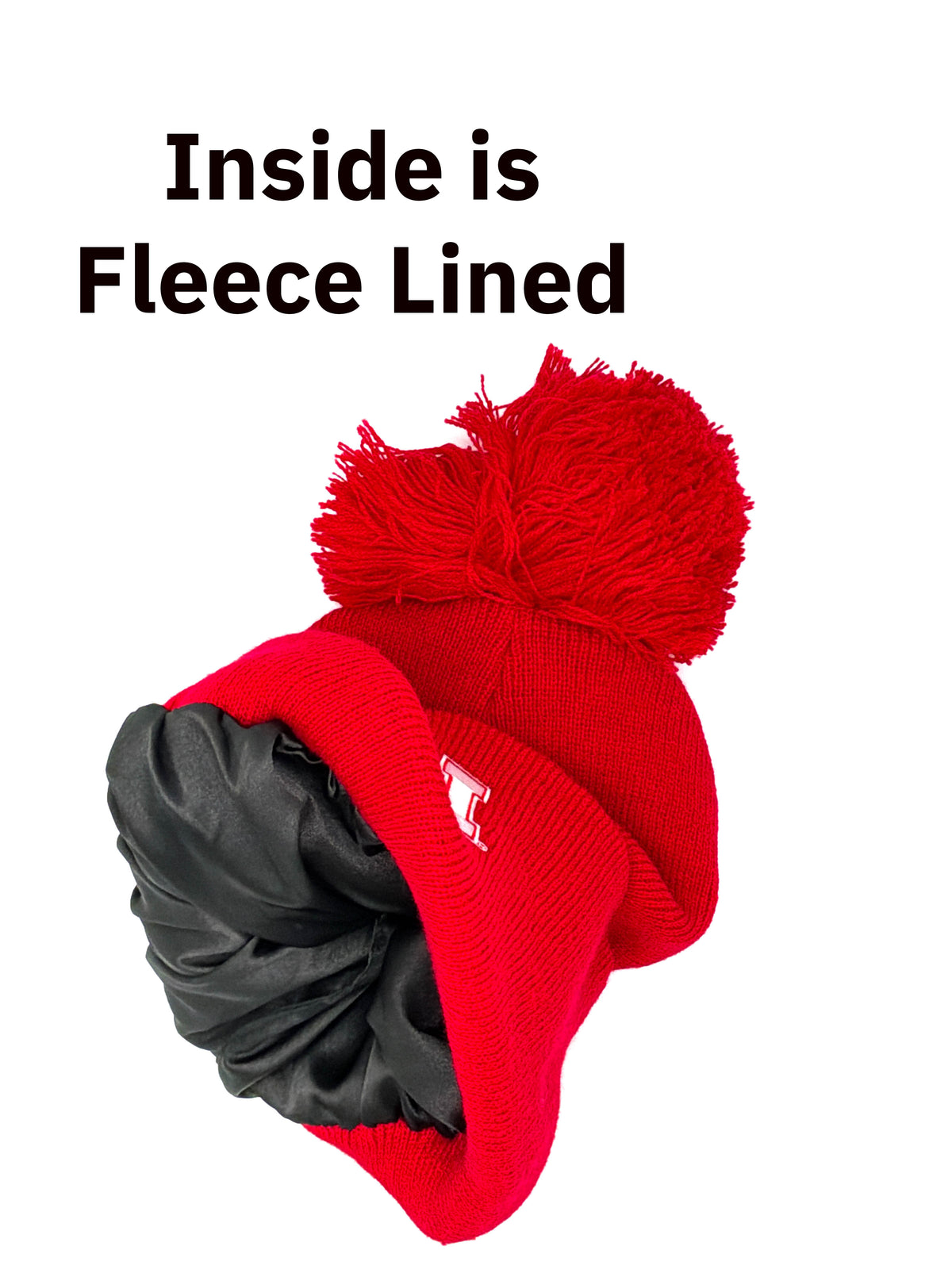 Satin-Lined Nebraska Husker Beanie