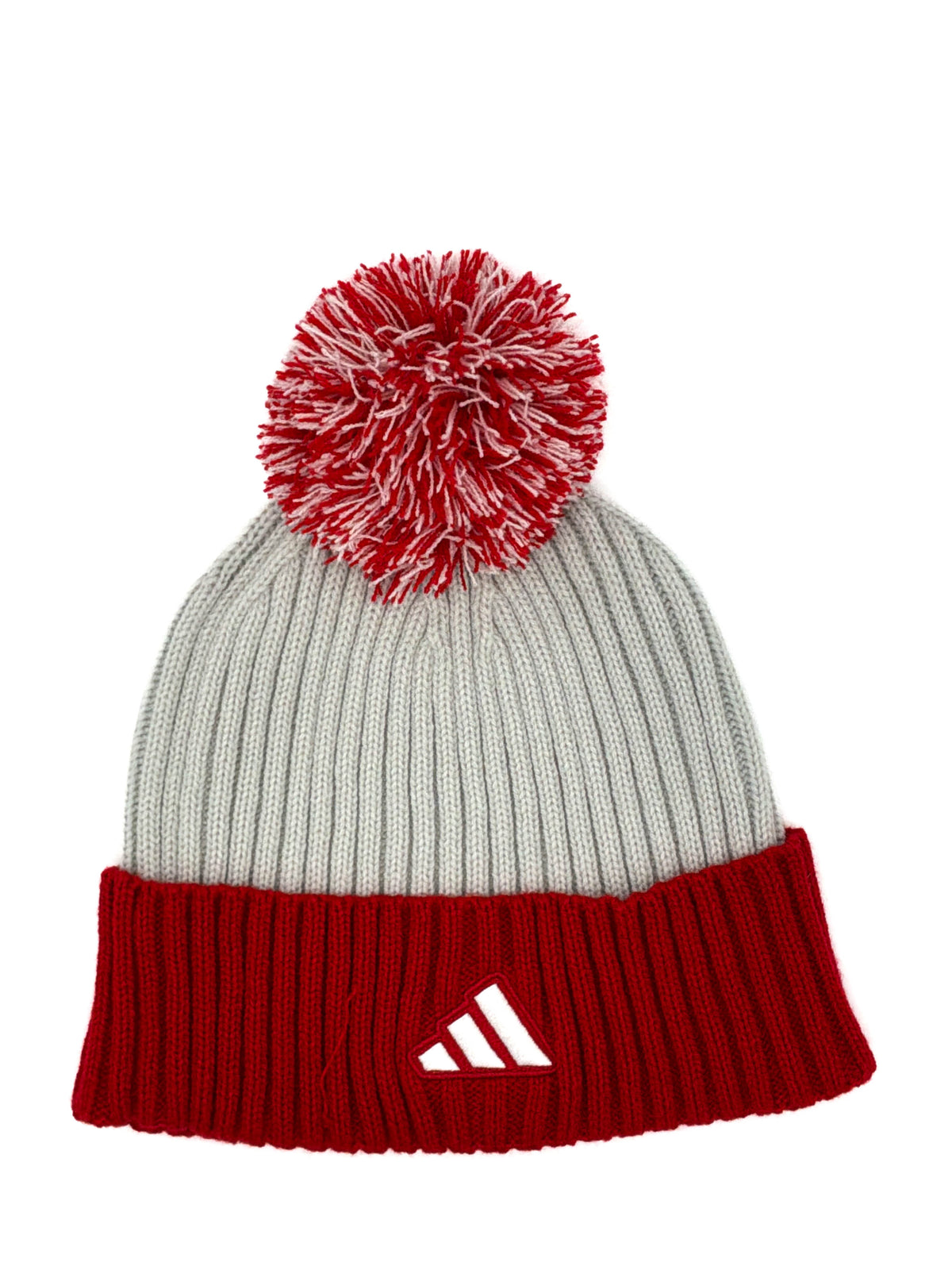 Adidas Nebraska Cornhuskers Grey RIB BEANIE Mens Knit Hat