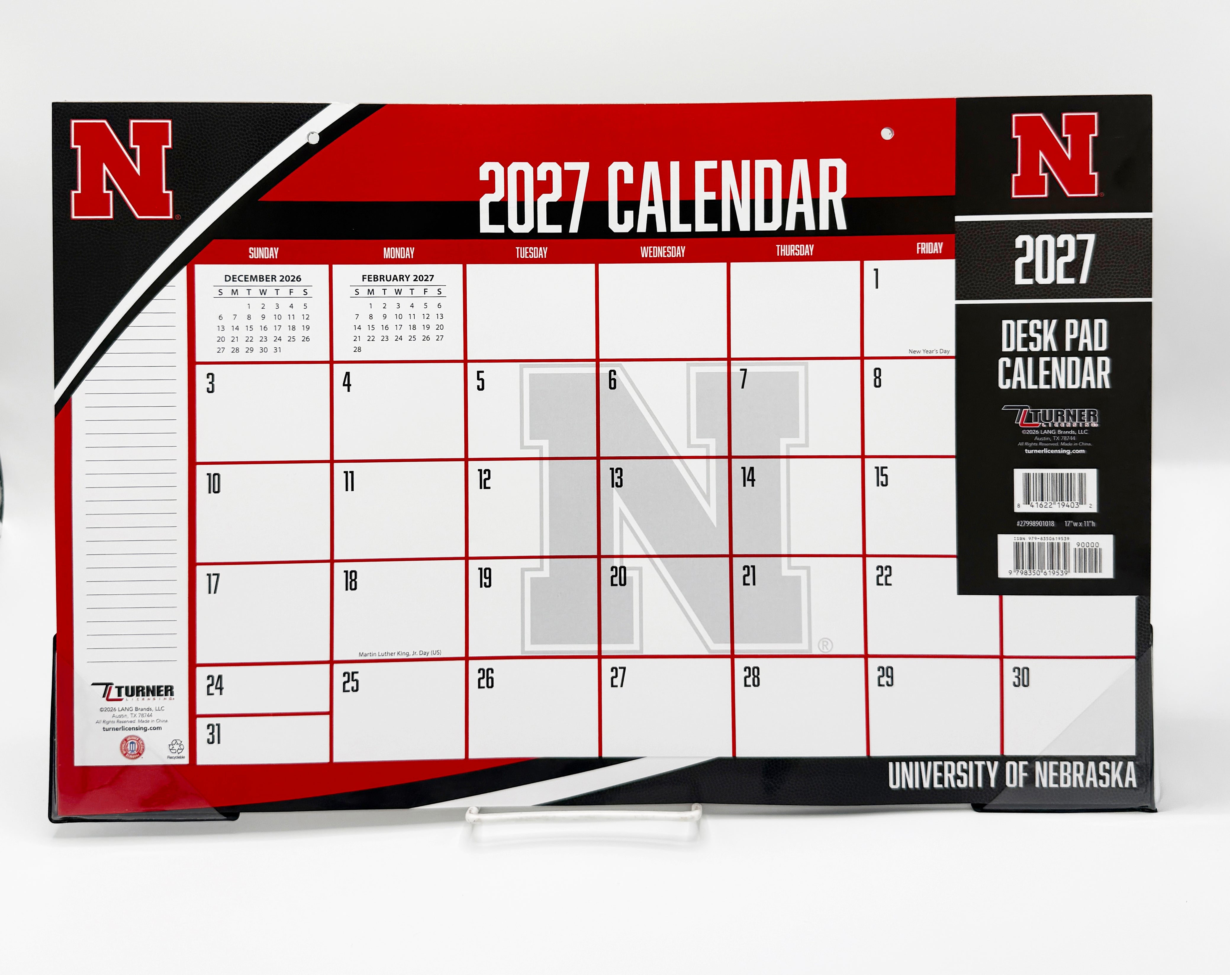Nebraska Cornhuskers 2027 Desk Calendar