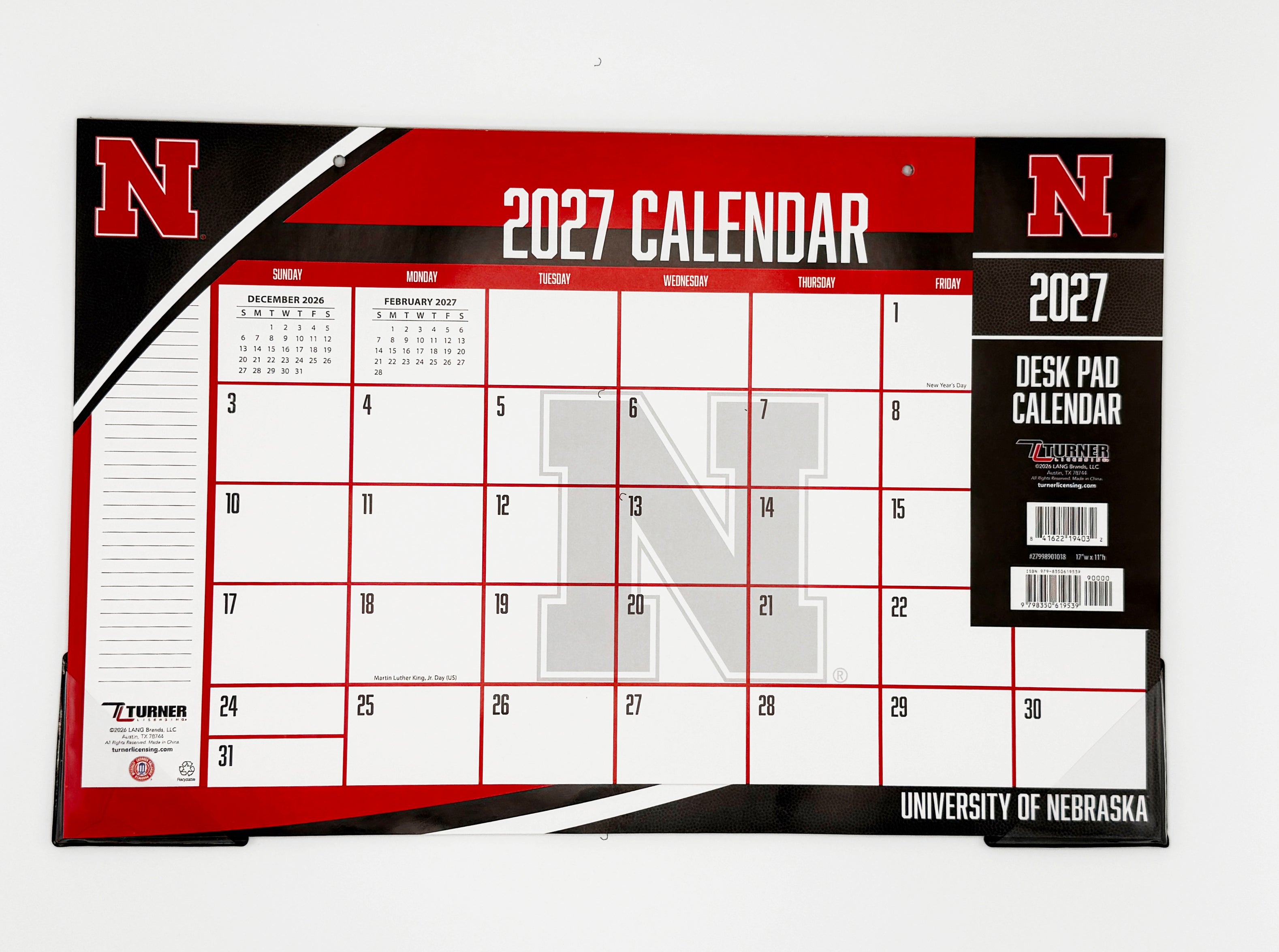 Nebraska Cornhuskers 2027 Desk Calendar