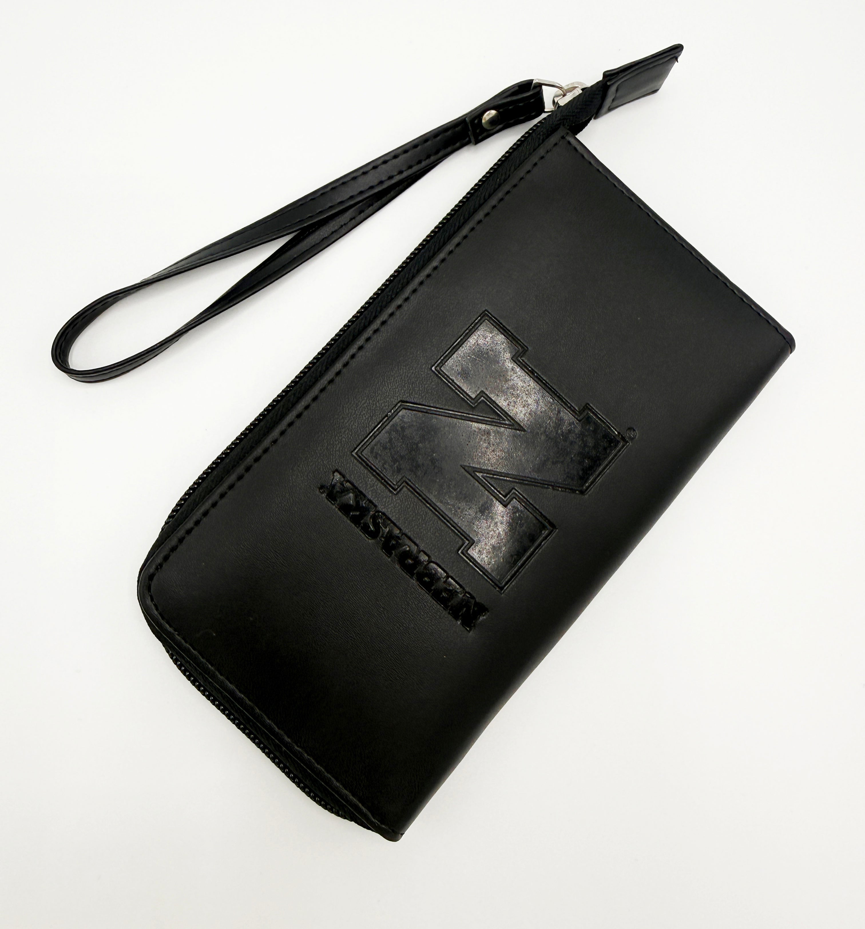 Black Embossed Wristlet Wallet - Nebraska Cornhuskers