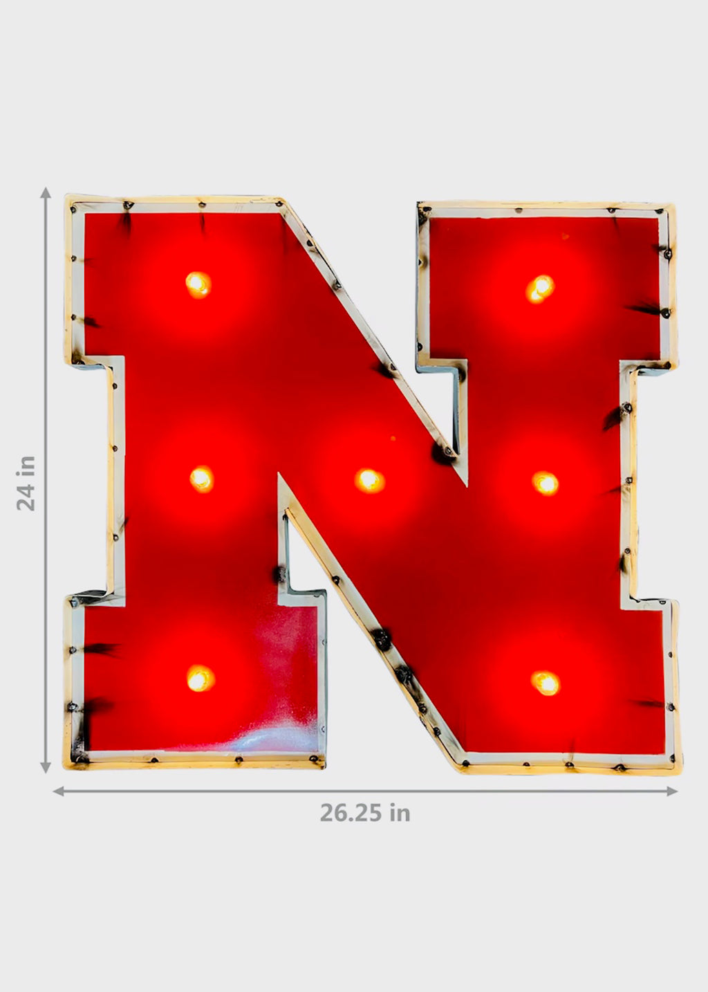 Red “N” Marquee Light Sign