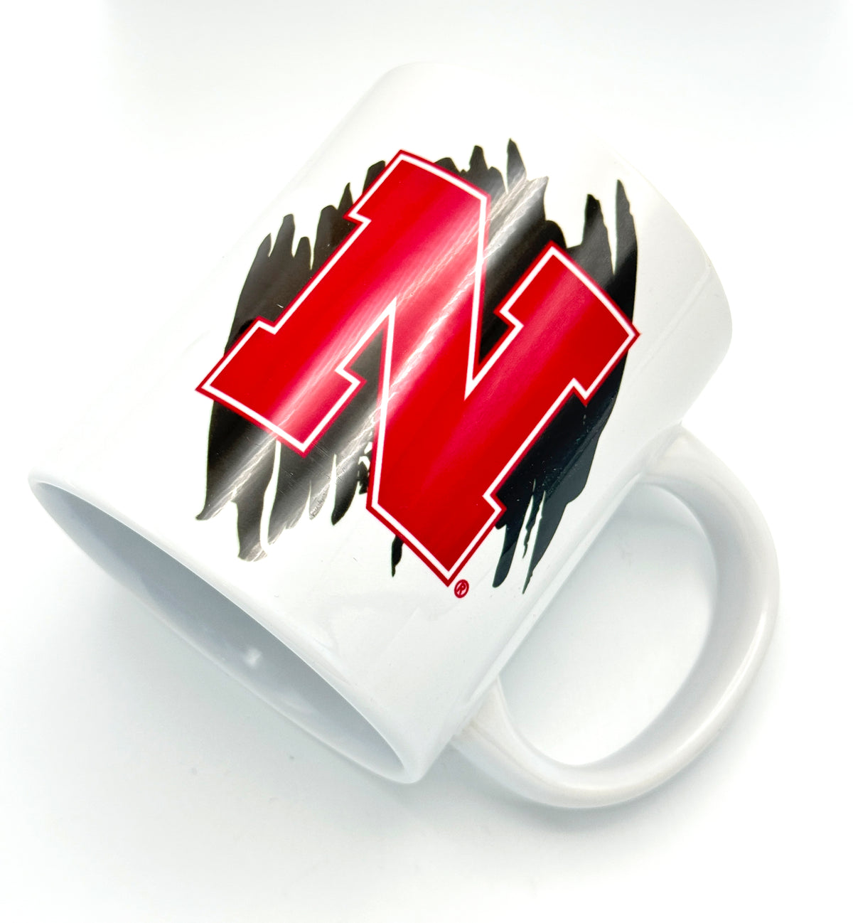 Splatter Paint Nebraska Cornhuskers Mug