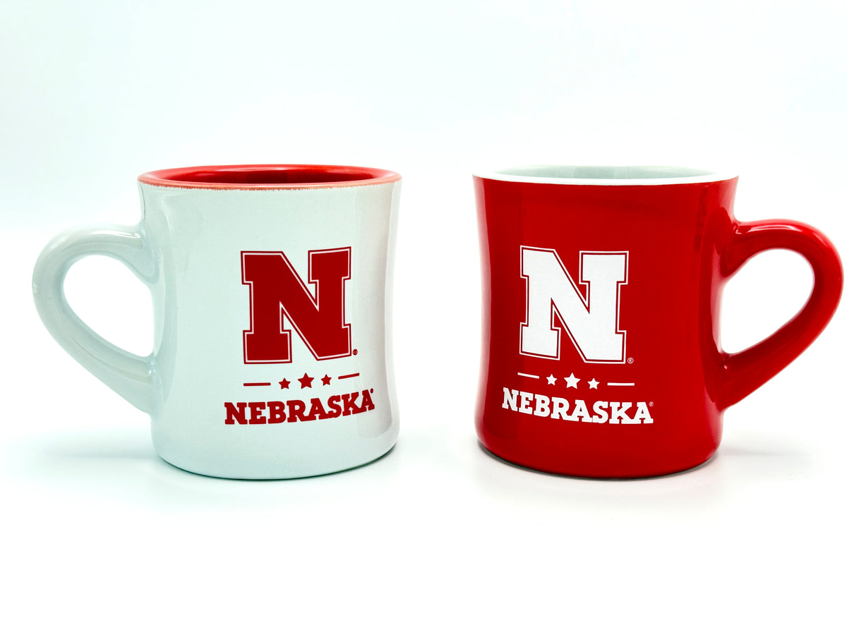 Star Spangled 2-Mug Matching Set Nebraska Cornhuskers