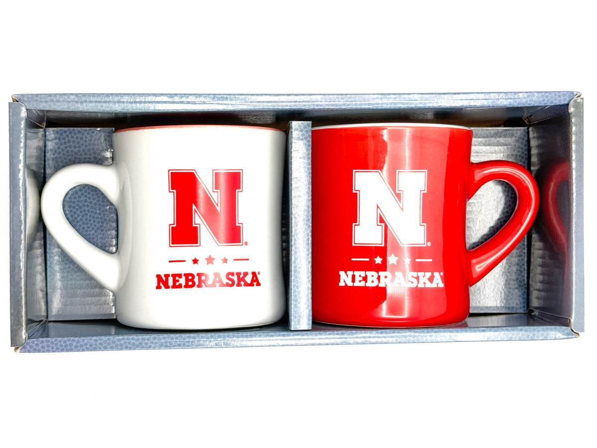 Star Spangled 2-Mug Matching Set Nebraska Cornhuskers