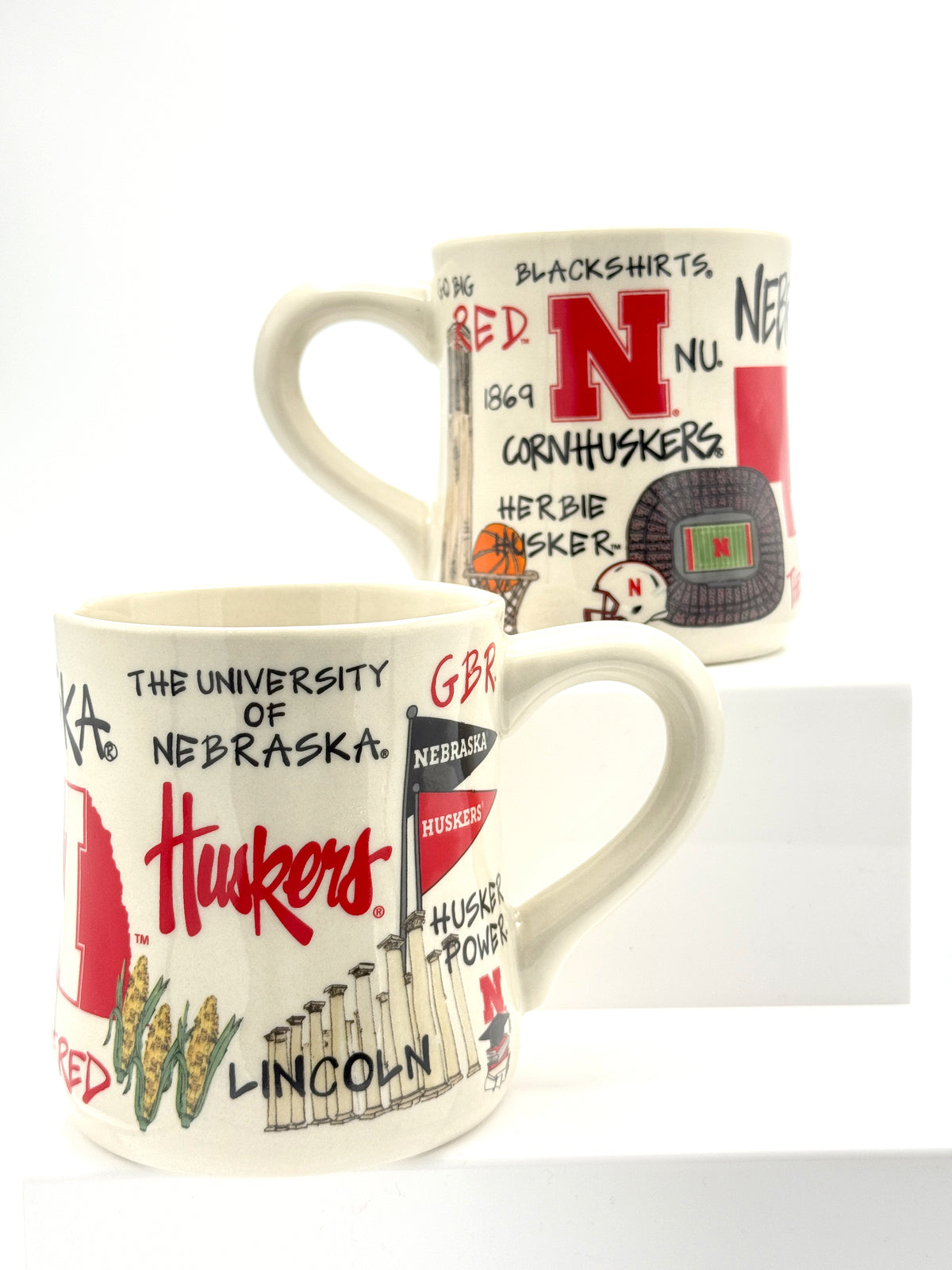 Pattern Mug 20oz - Nebraska Cornhuskers