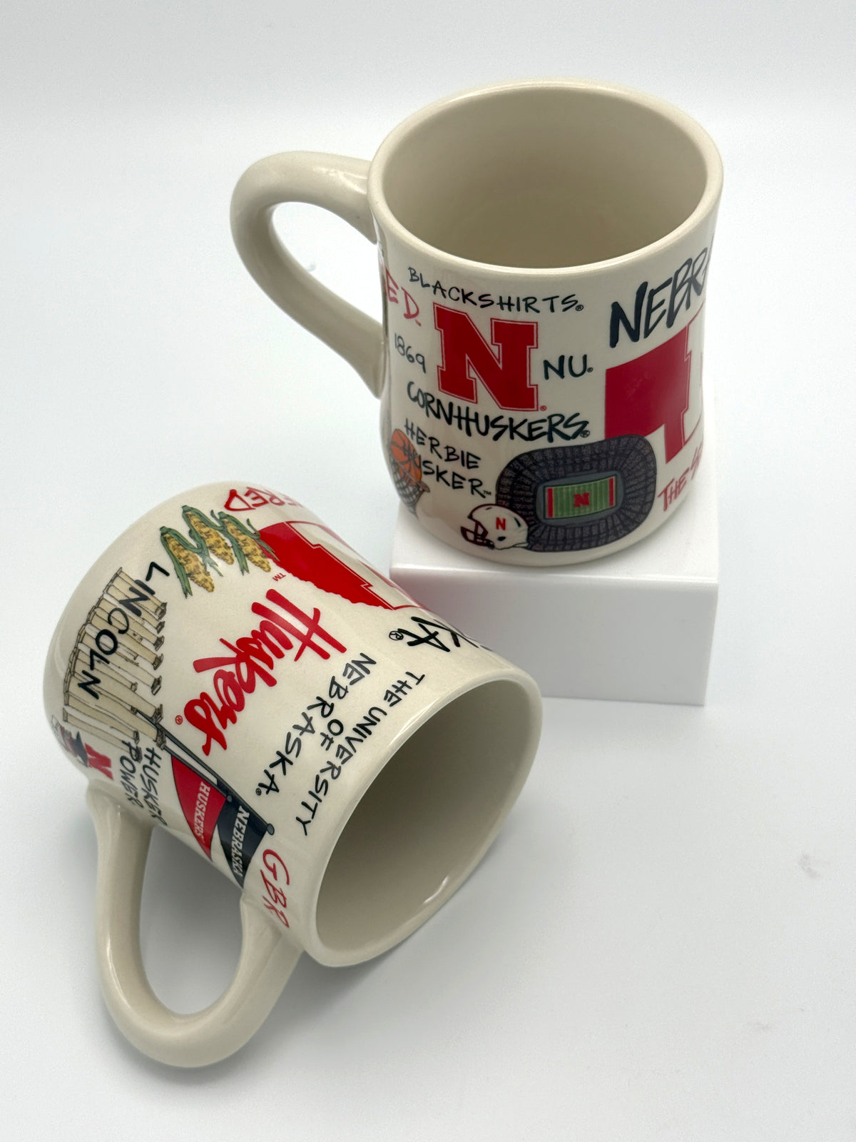 Pattern Mug 20oz - Nebraska Cornhuskers