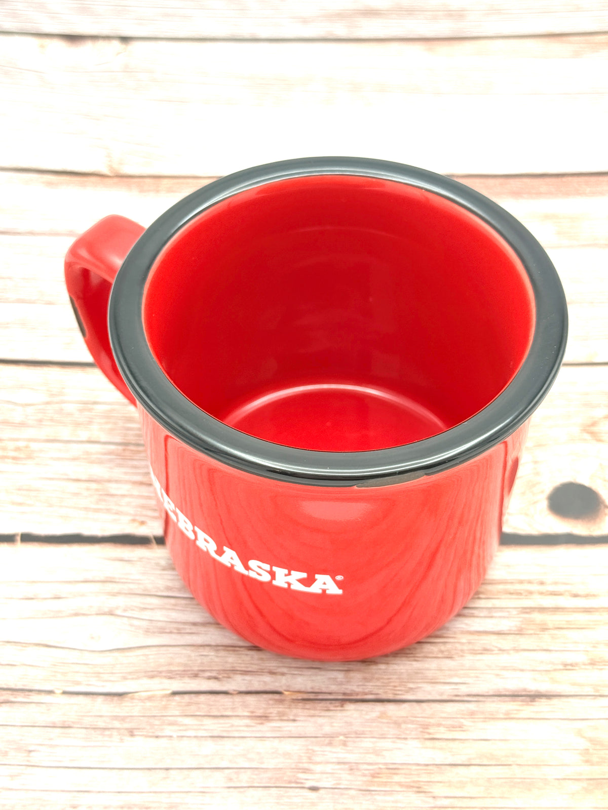Rustic Worn Mug Nebraska Cornhuskers