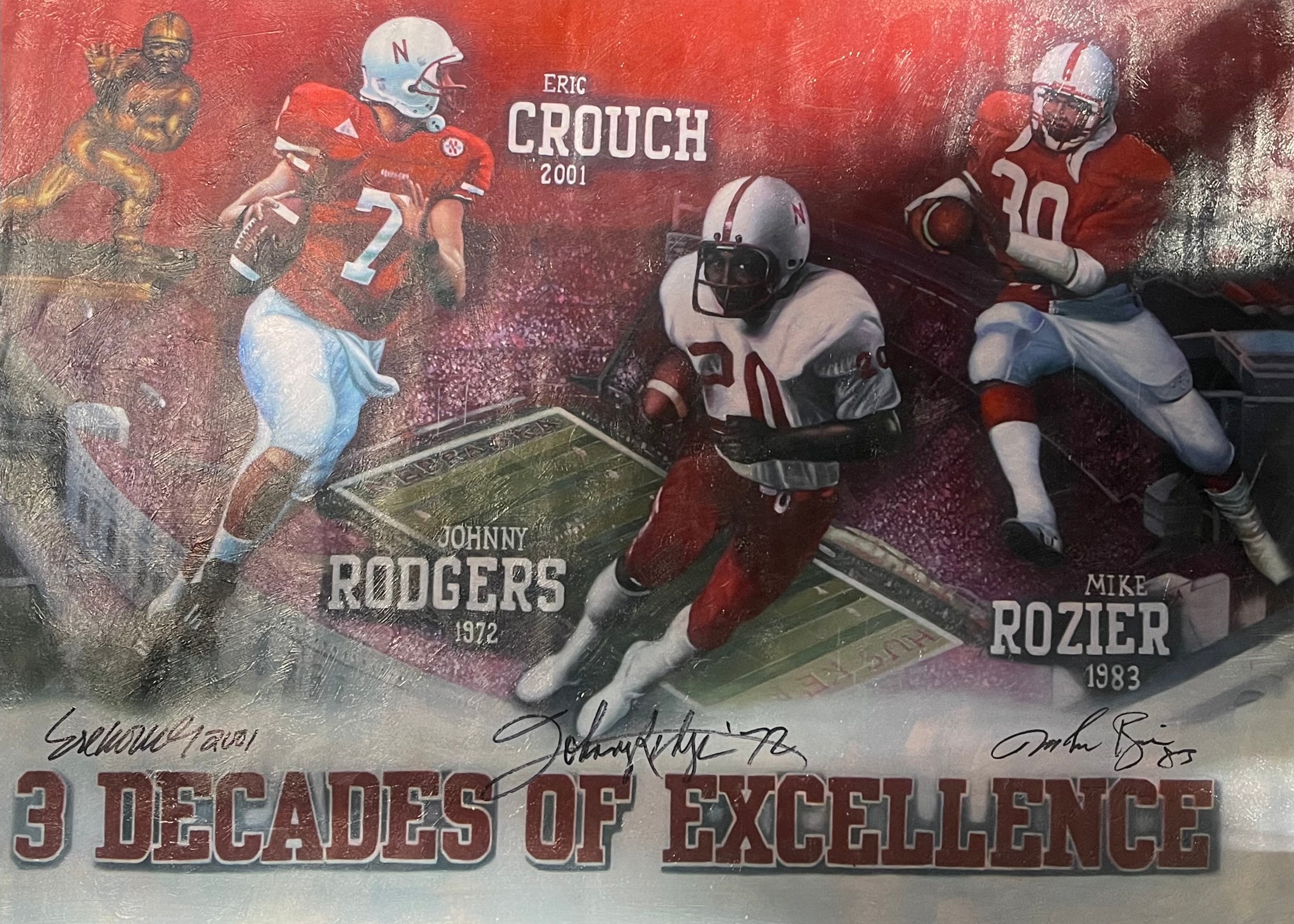Decades of Excellence Heisman Canvas Poster - SIGNED