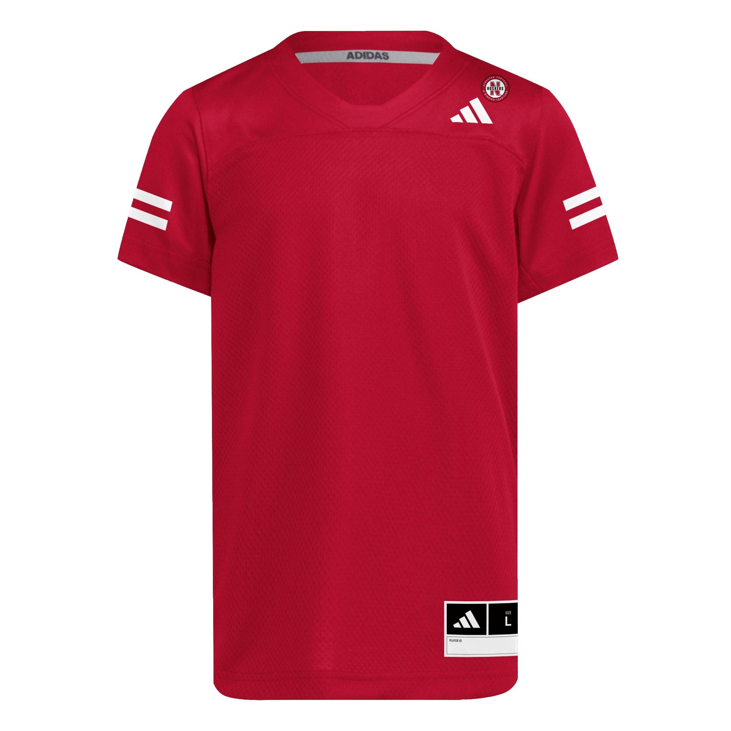 Red Adidas Youth Blank Jersey - Nebraska Cornhuskers