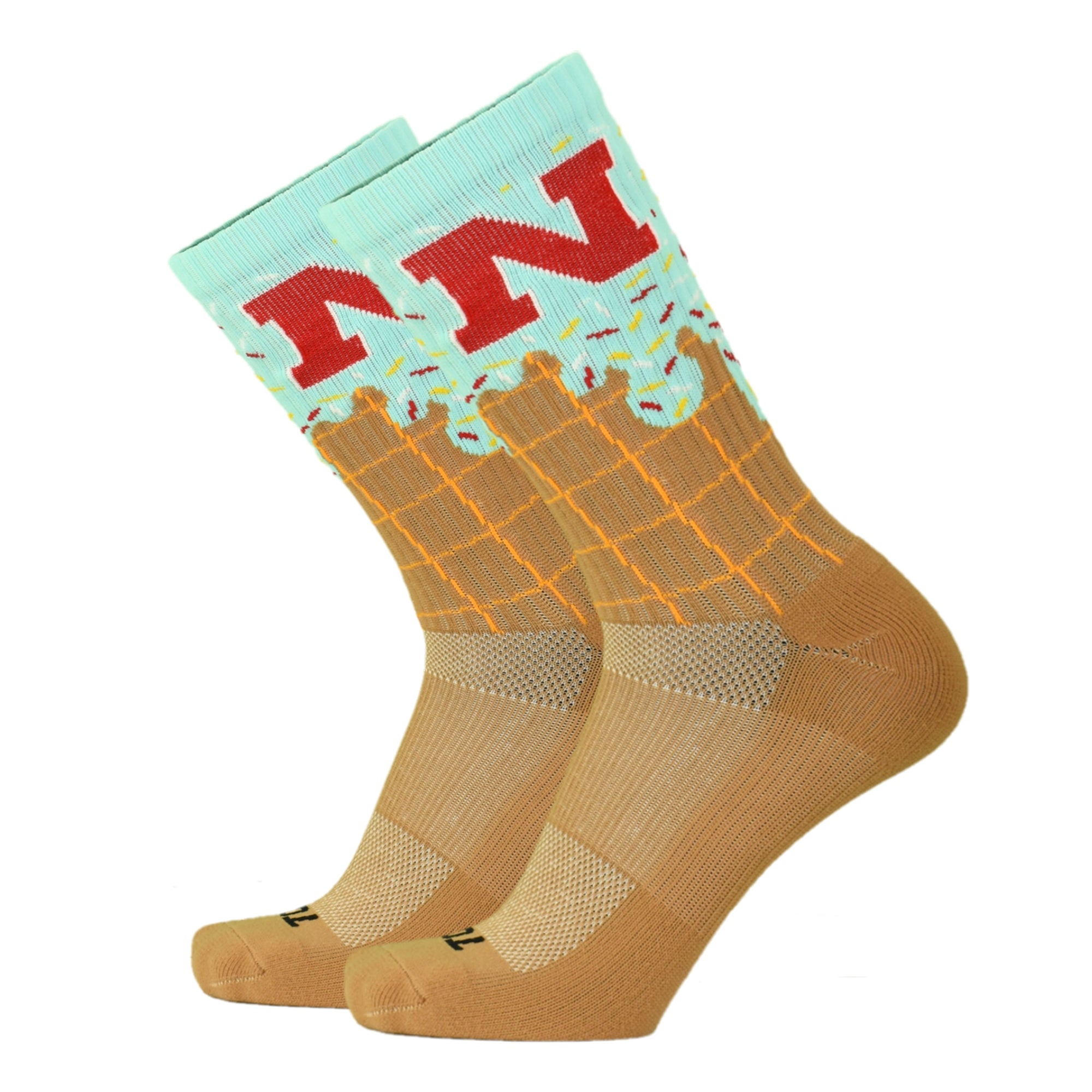 Ice Cream Socks - Nebraska Cornhuskers