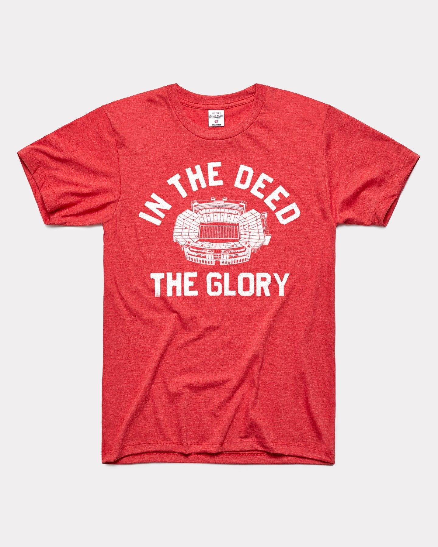 In The Deed The Glory Red Nebraska T-Shirt - Nebraska Cornhuskers