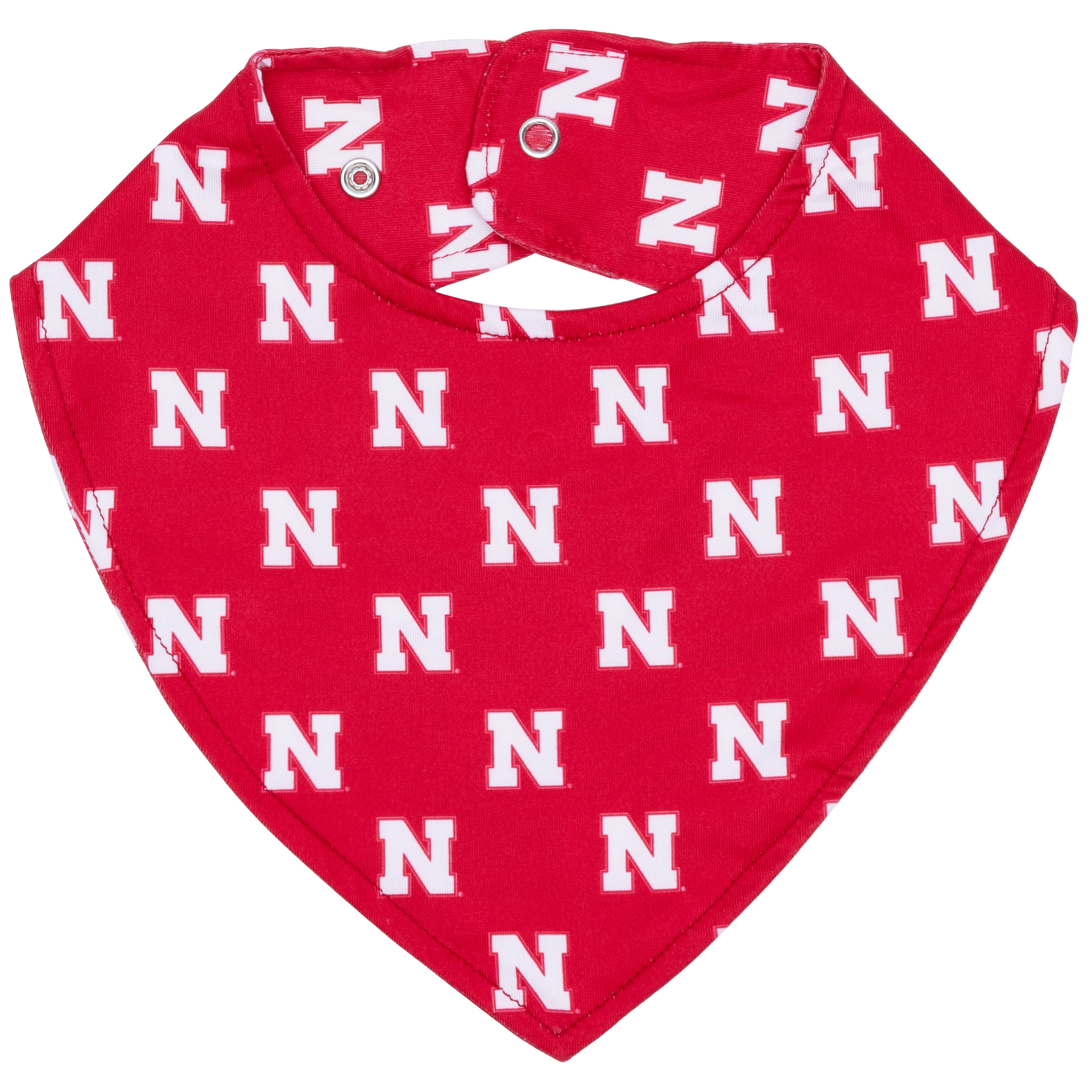 Infant Bib Repeating N - Nebraska Cornhuskers