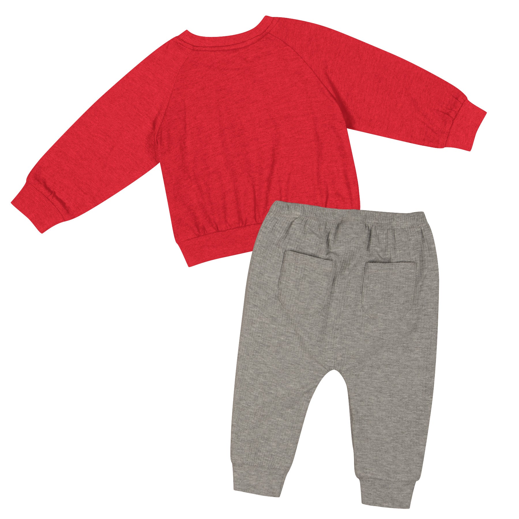 Infant Calypso Set in Red and Gray - Nebraska Cornhuskers