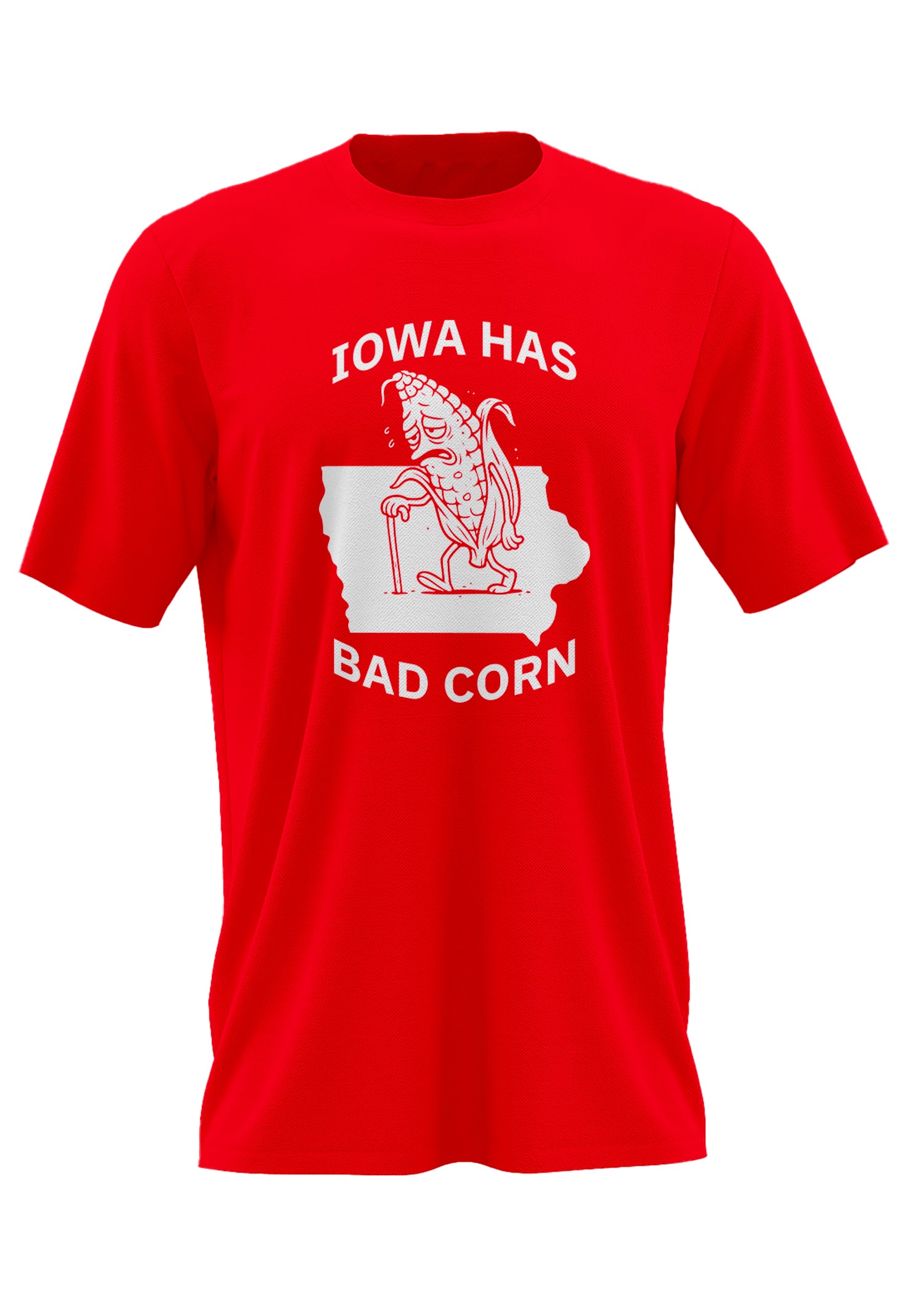 Iowa Has Bad Corn Red Tee - Nebraska Cornhuskers