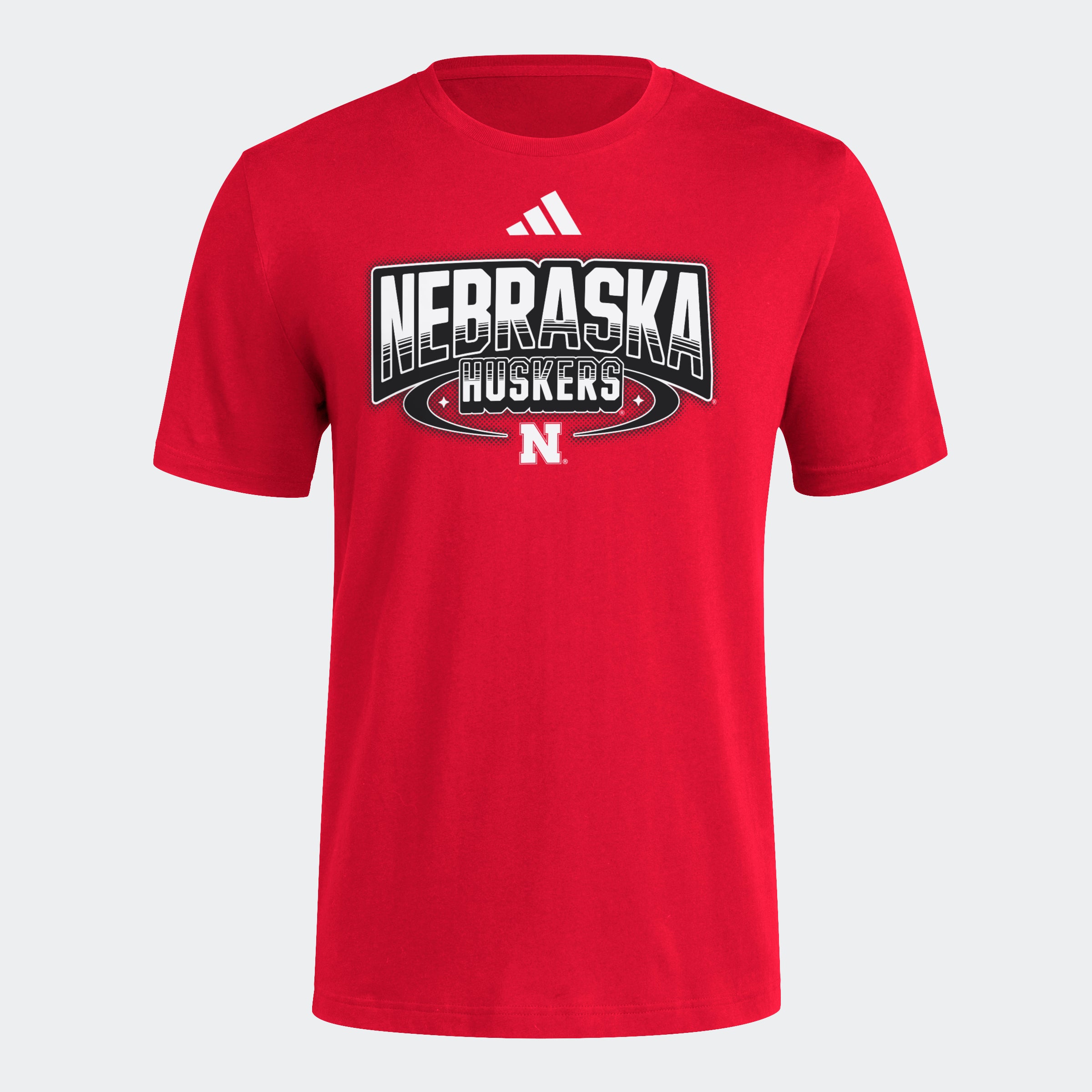 Adidas Men's HOB NE Huskers Red Short Sleeve