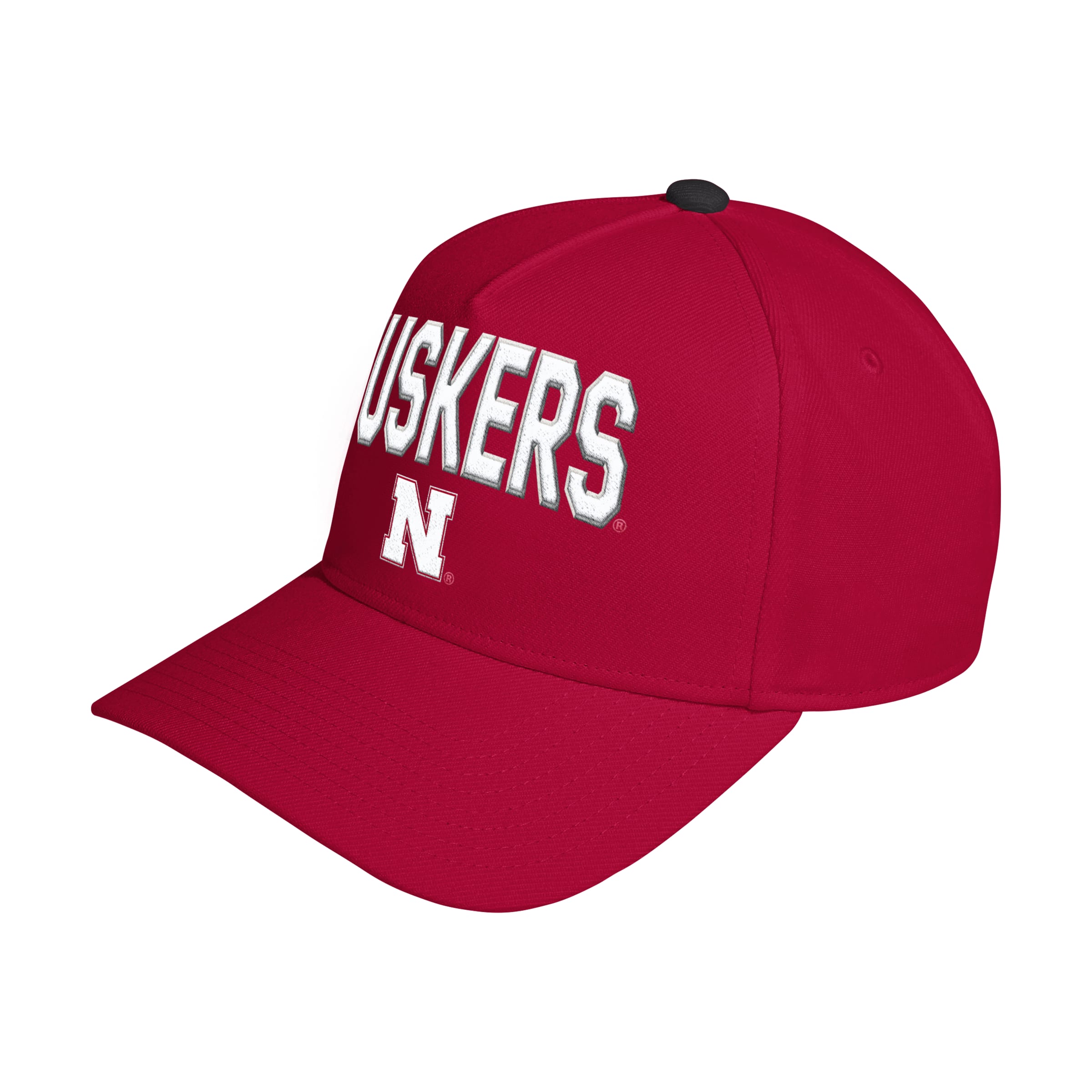 Red HUSKERS Adidas Low-Profile A-Frame Hat - Nebraska Cornhuskers