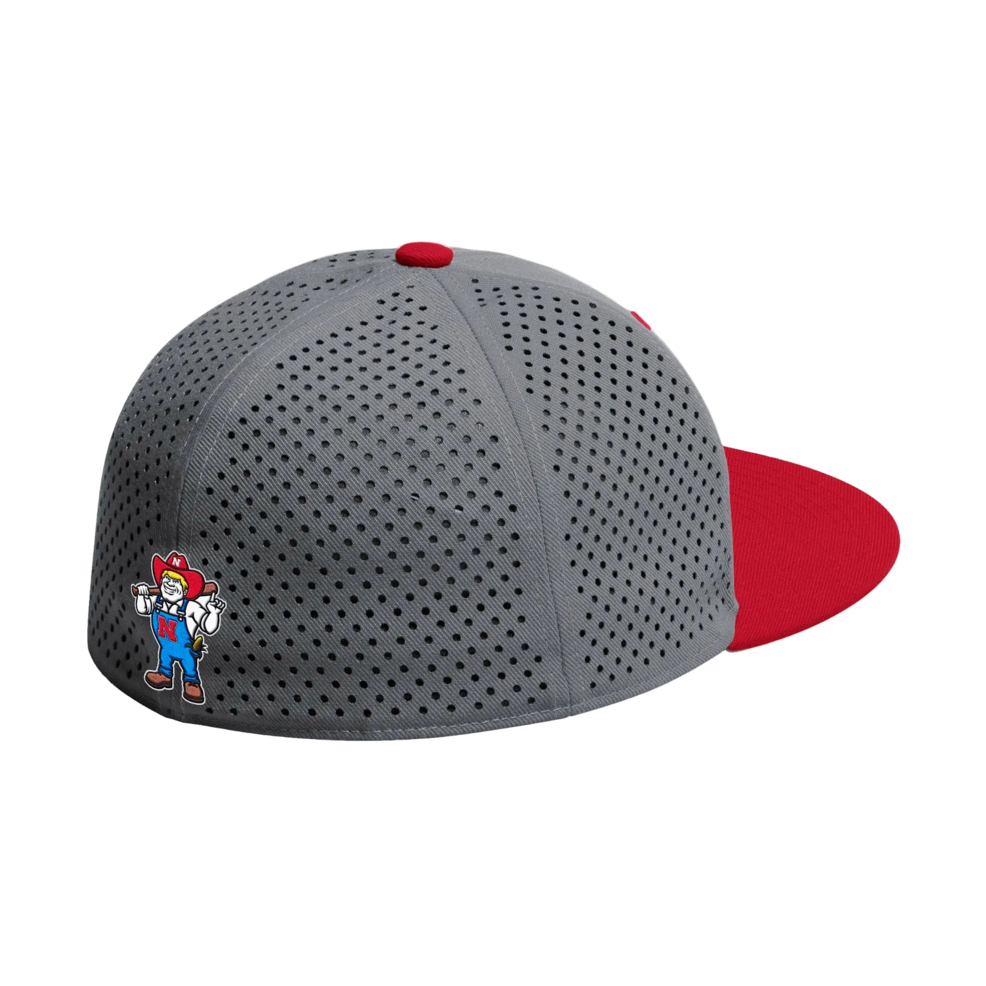 ADIDAS FITTED PERFORATED BASEBALL HAT - GREY