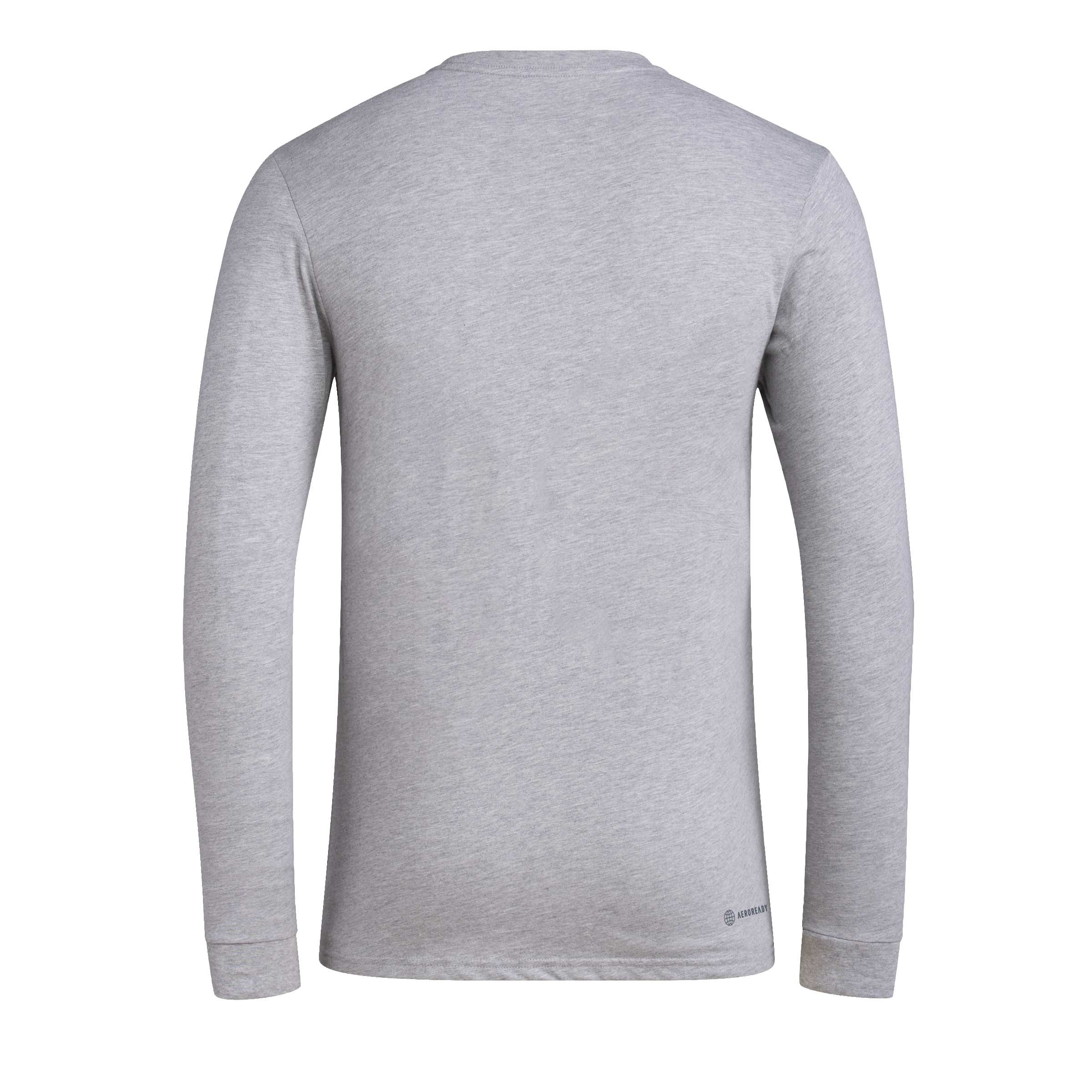 Grey Adidas Men's Pregame Herbie Football Long Sleeve Tee - Nebraska C