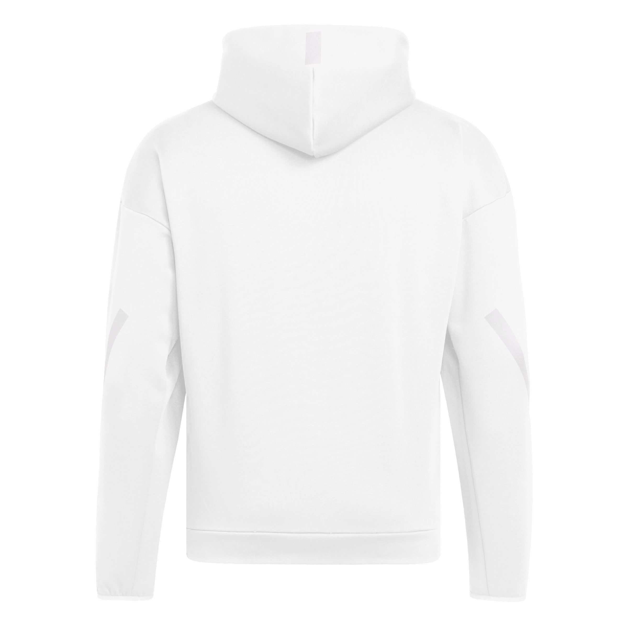 White Adidas Men's Iron N Z.N.E. Full Zip Hoodie - Nebraska Cornhuskers