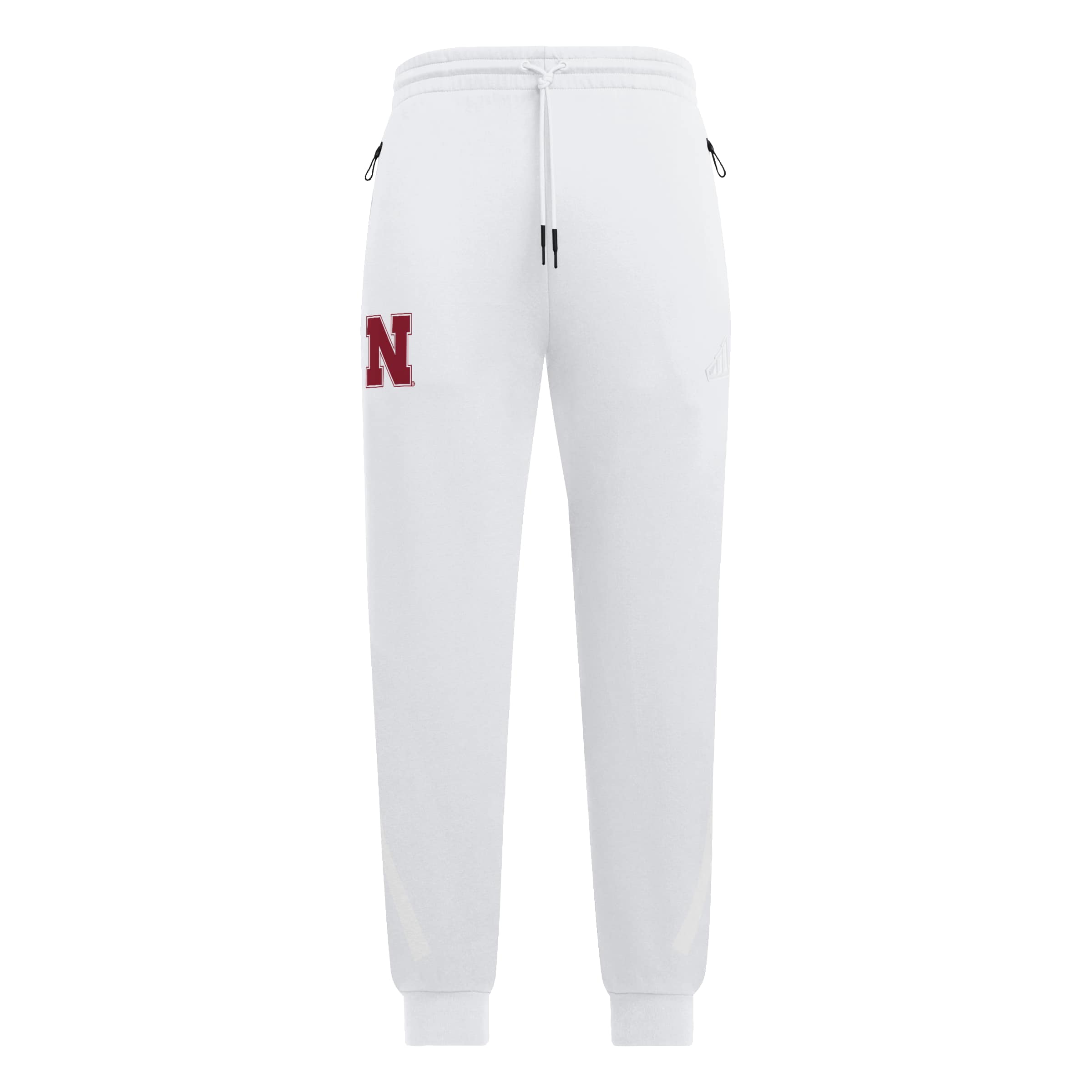White Adidas Men's Z.N.E. Pants - Nebraska Cornhuskers
