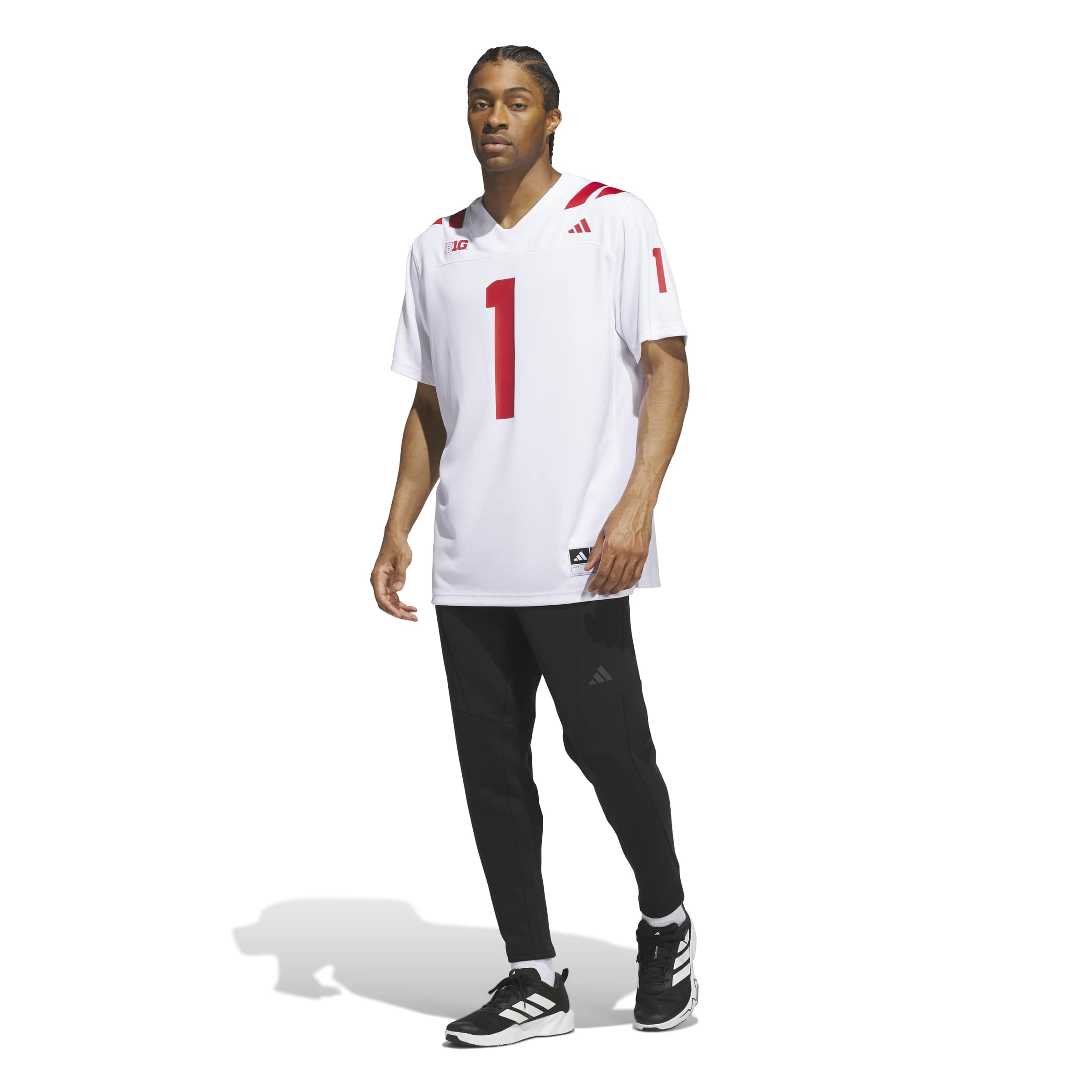 2026 White Adidas Premier Nebraska Away Jersey - Nebraska Cornhuskers
