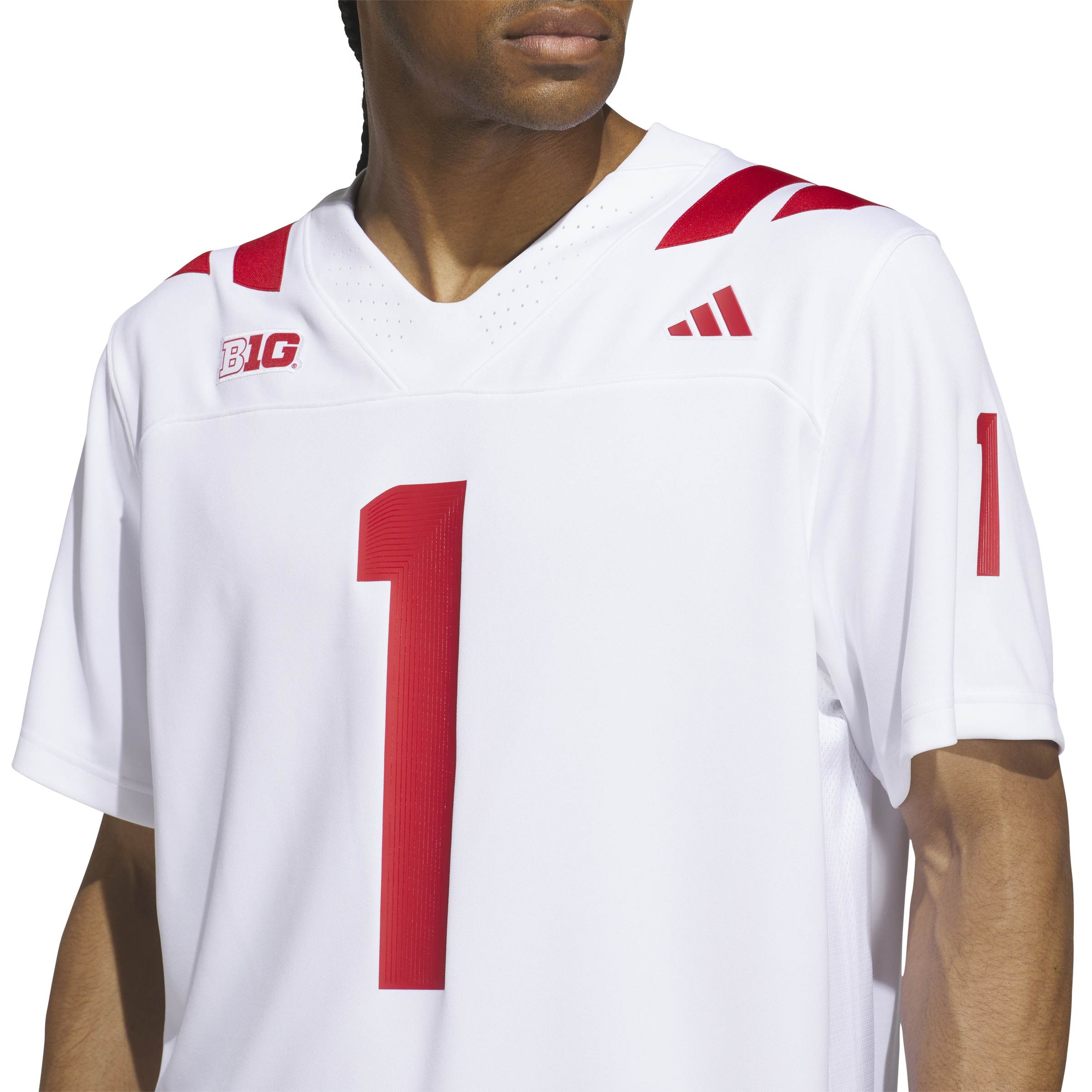 2026 White Adidas Premier Nebraska Away Jersey - Nebraska Cornhuskers