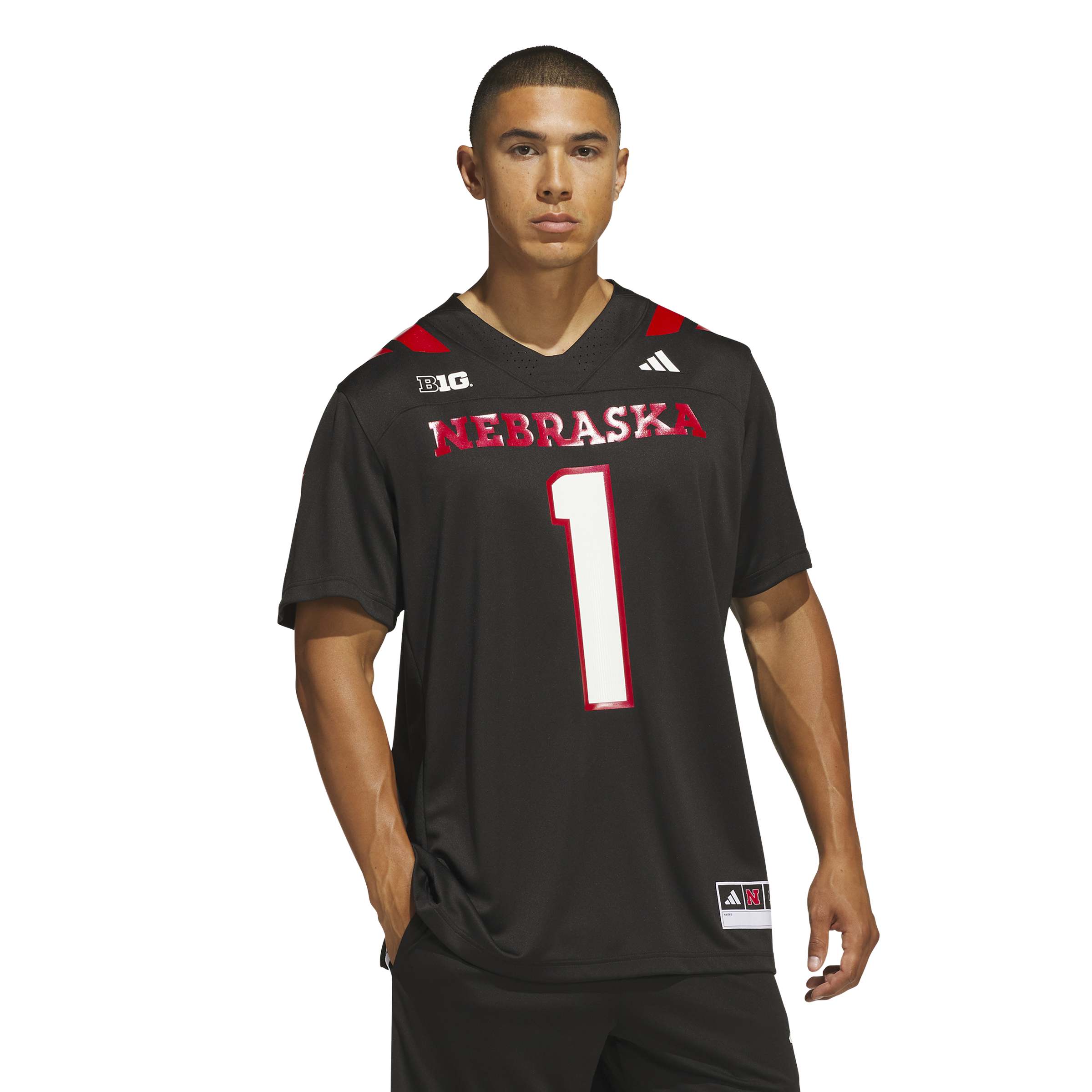 PRE-ORDER Adidas 2026 BLACKOUT Strategy Jersey - Nebraska Cornhuskers