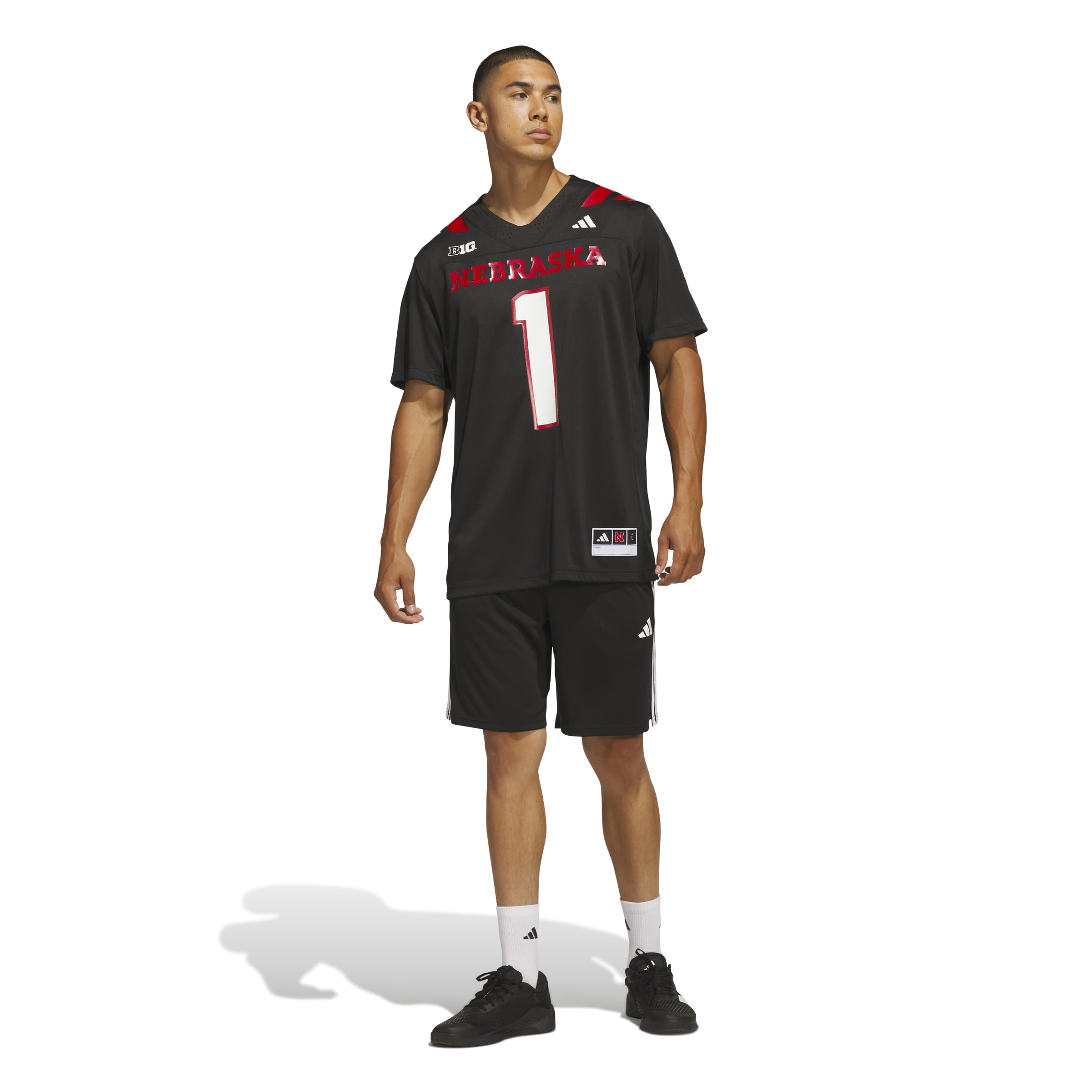 PRE-ORDER Adidas 2026 BLACKOUT Strategy Jersey - Nebraska Cornhuskers