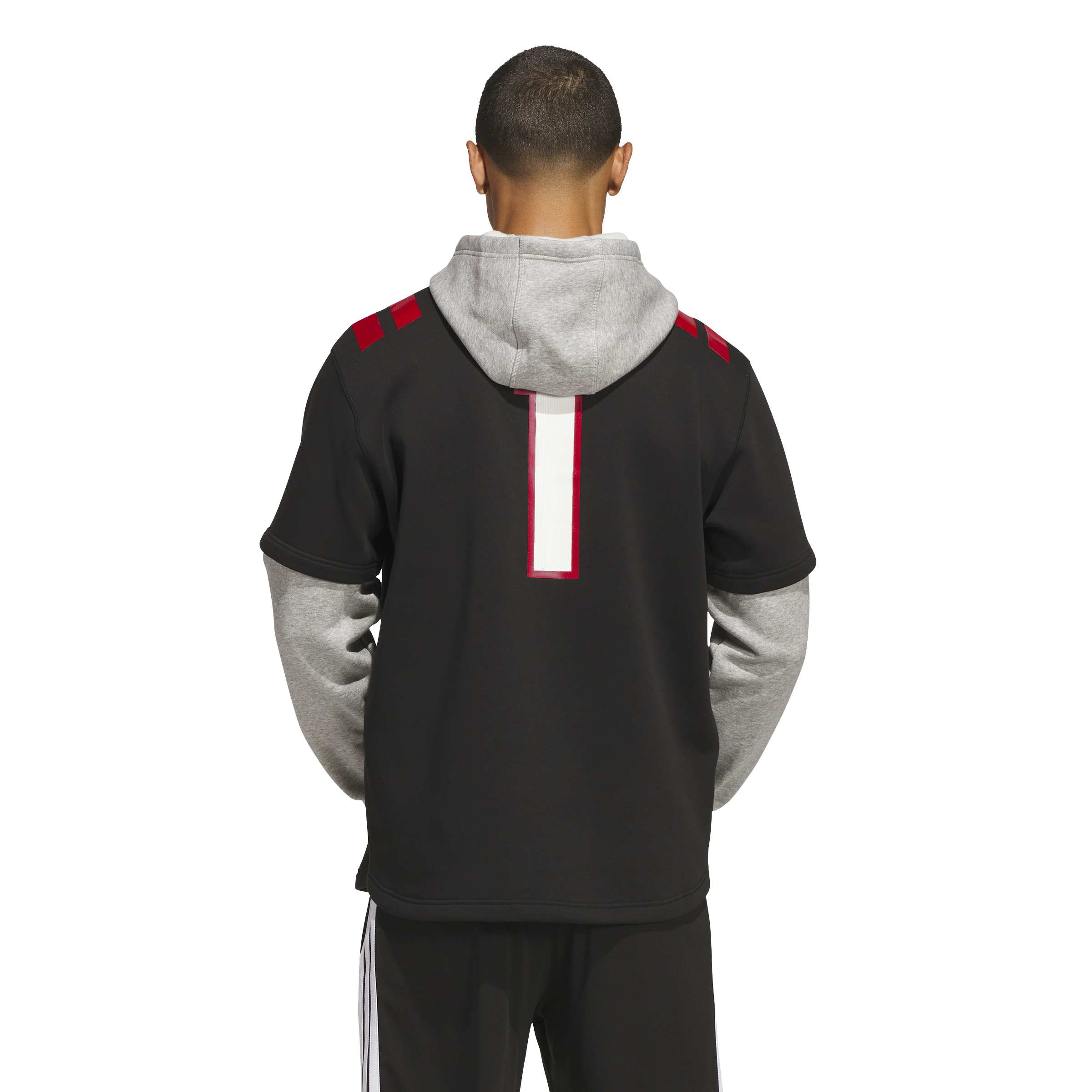 PRE-ORDER Adidas 2026 BLACKOUT Strategy Jersey Hoodie - Nebraska Cornhuskers