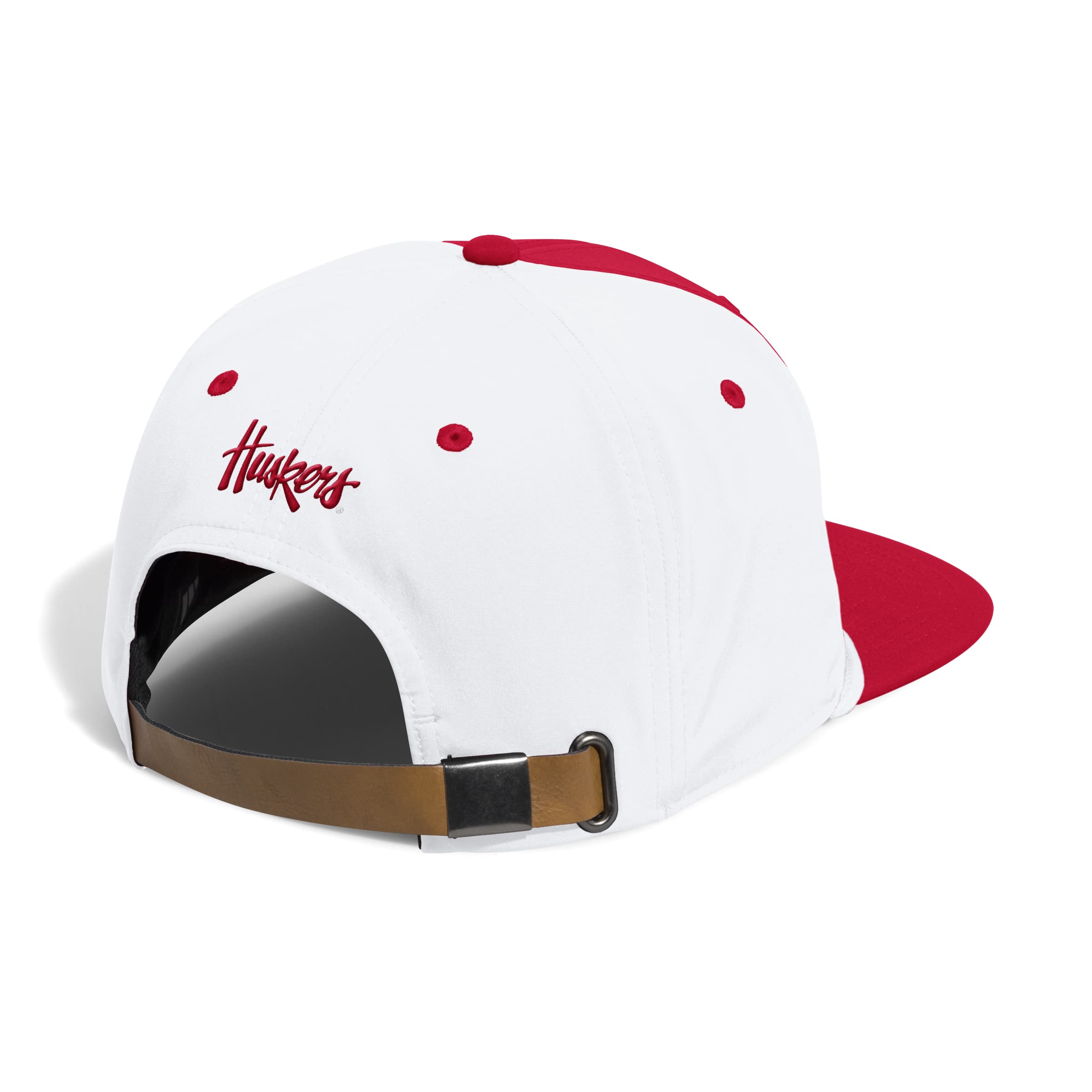 Red Adidas Low-Profile Rope Adjustable Hat - Nebraska Cornhuskers
