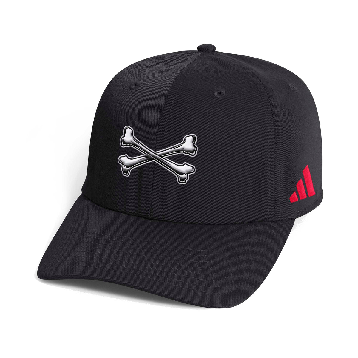 Black Adidas Strategy Slouch Hat - Nebraska Cornhuskers