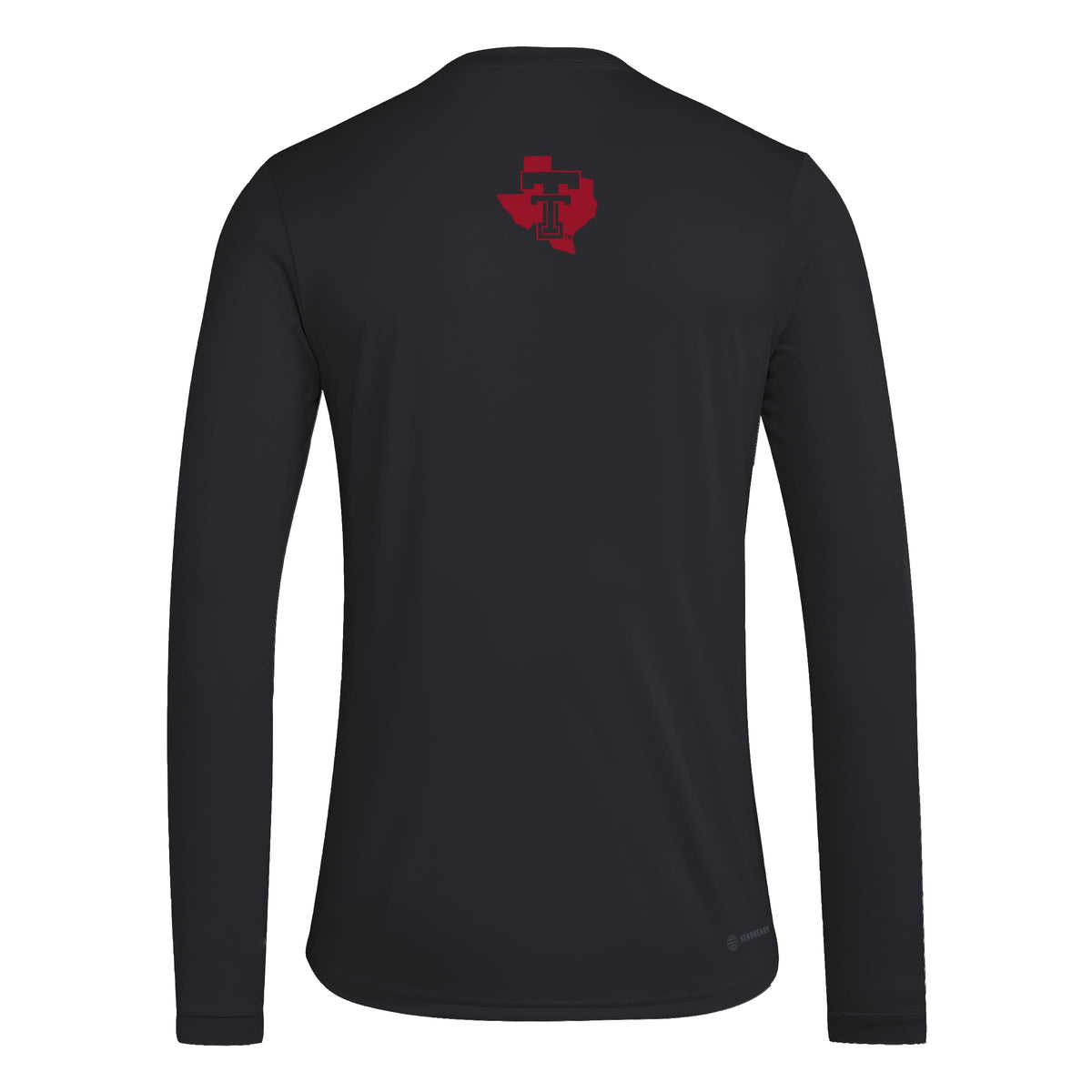 Black Adidas Men's Italics Football Pregame Long Sleeve Tee - Nebraska Cornhuskers