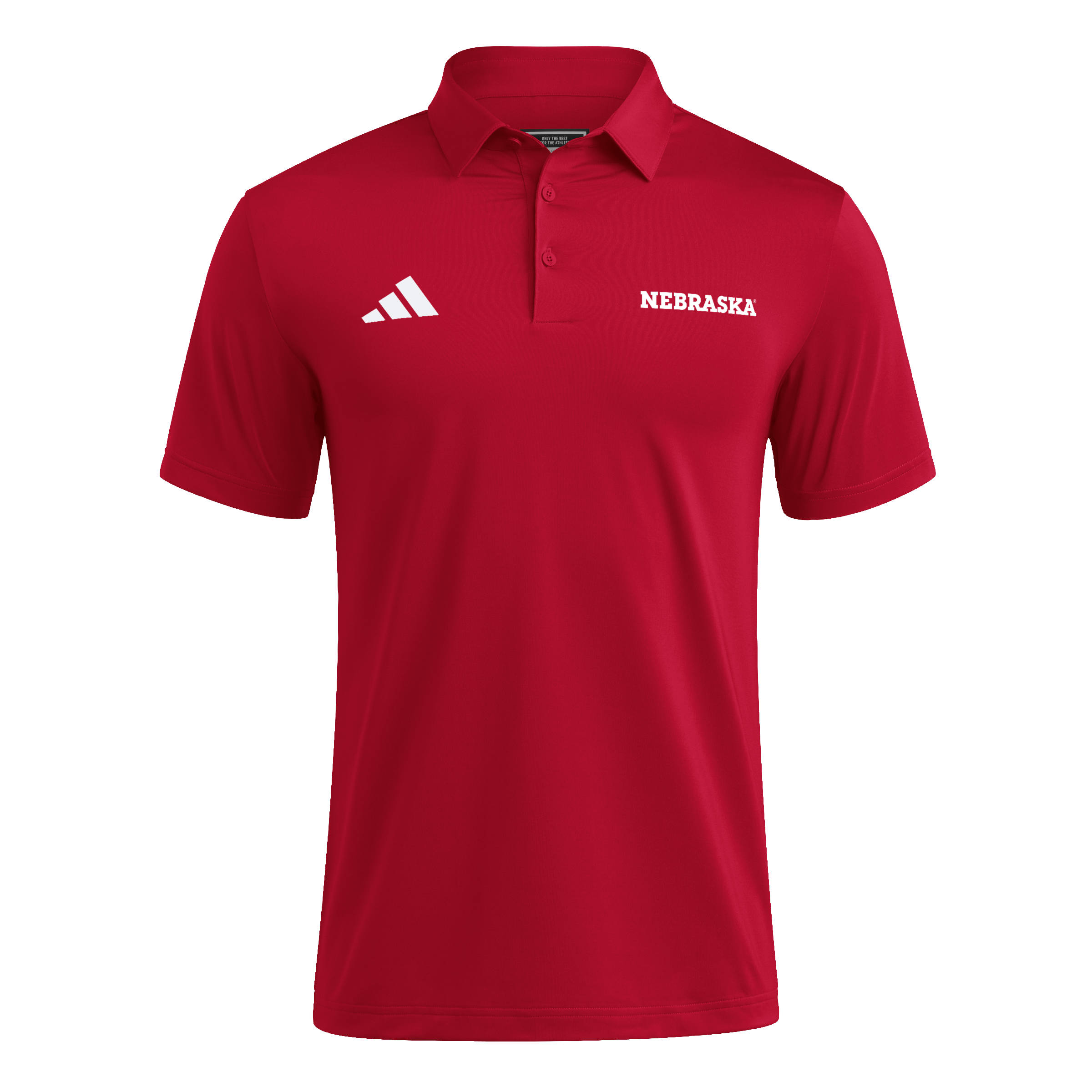 Red Adidas Nebraska Ultimate365 Sideline Polo - Nebraska Cornhuskers
