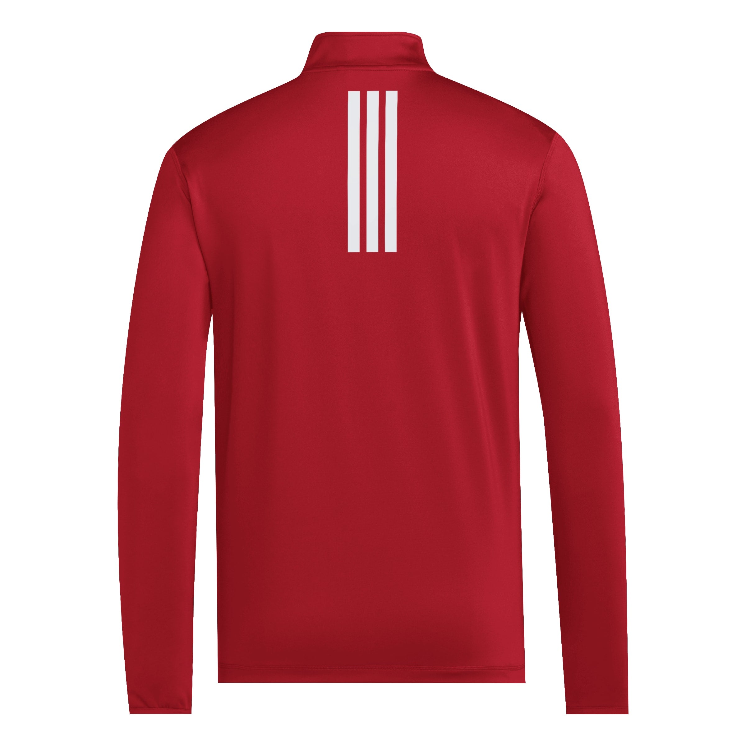 Red Adidas Herbie Volleyball 3-Stripe Detail 1/4 Zip - Nebraska Cornhuskers