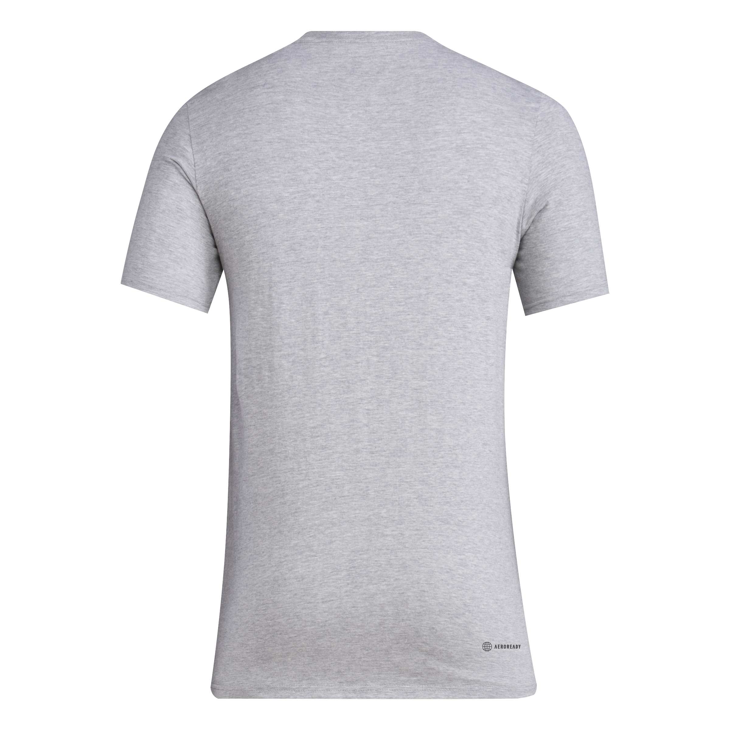 Grey Adidas Men's Herbie Football Pregame Short Sleeve Tee - Nebraska