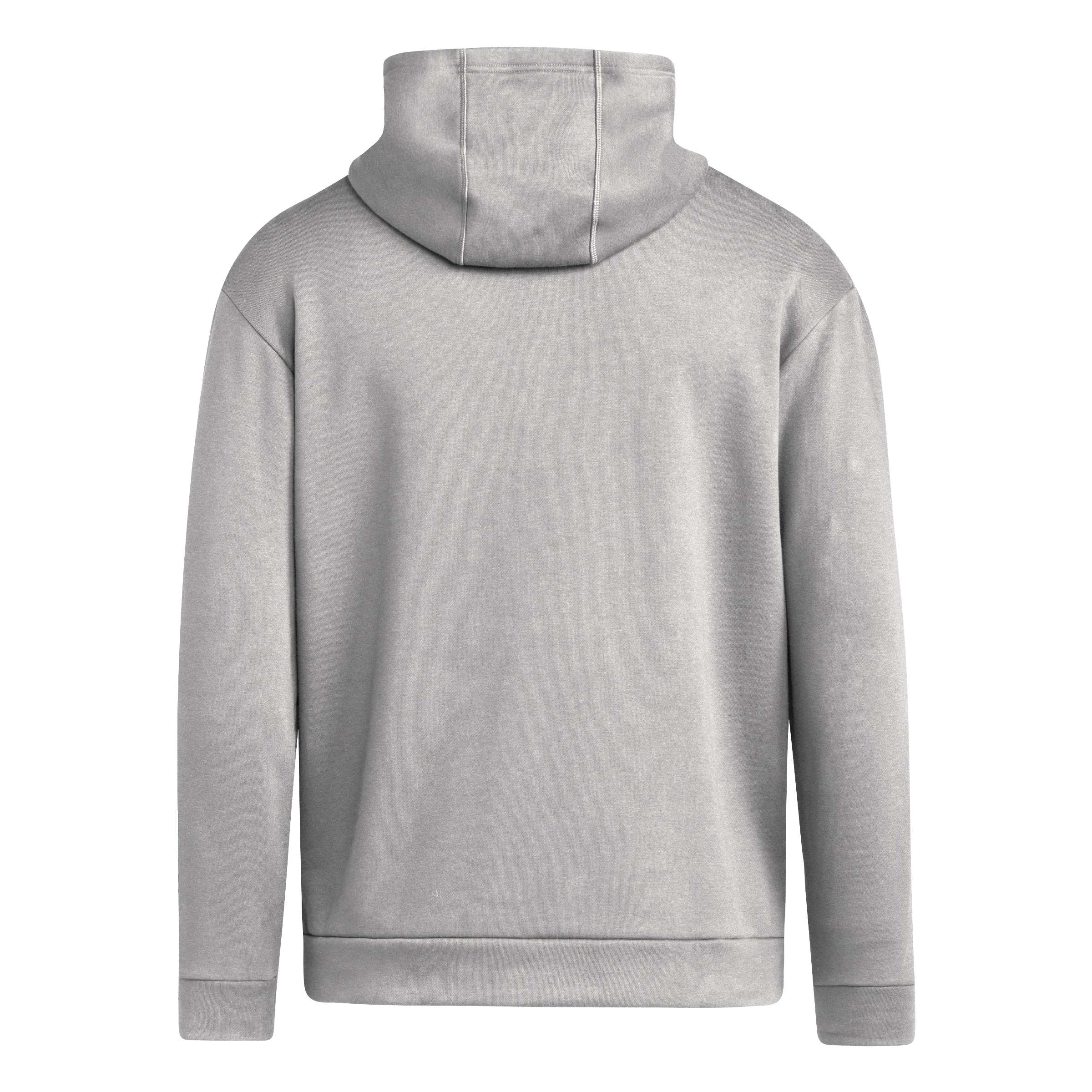 Grey Adidas Men's Iron N Huskers Fleece-Lined Hoodie - Nebraska Cornhuskers