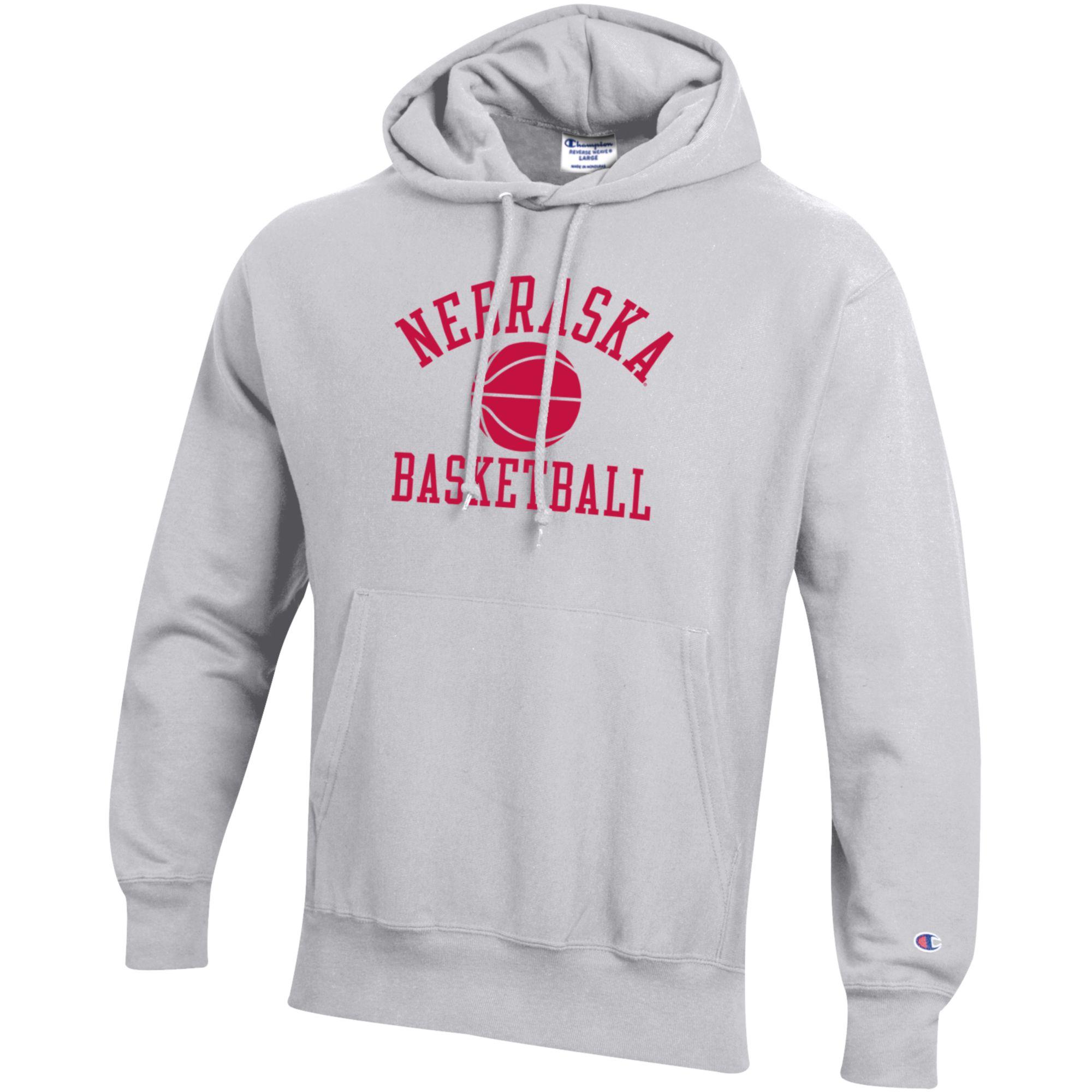 Light Grey Nebraska Basketball Hoodie - Nebraska Cornhuskers