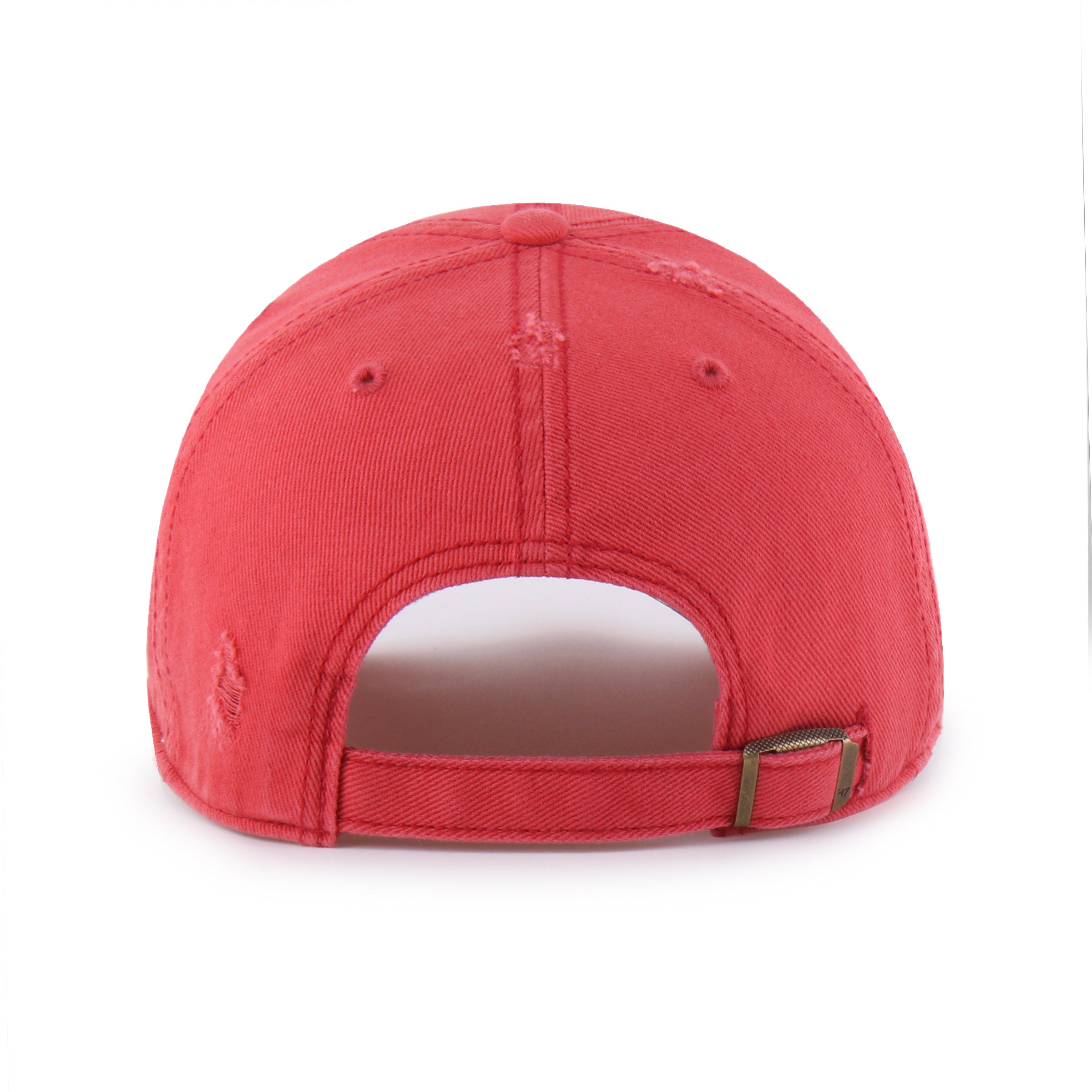 Light Habanero Red Weathered '47 Clean Up Hat, Curved Bill, Strapback - Nebraska Cornhuskers
